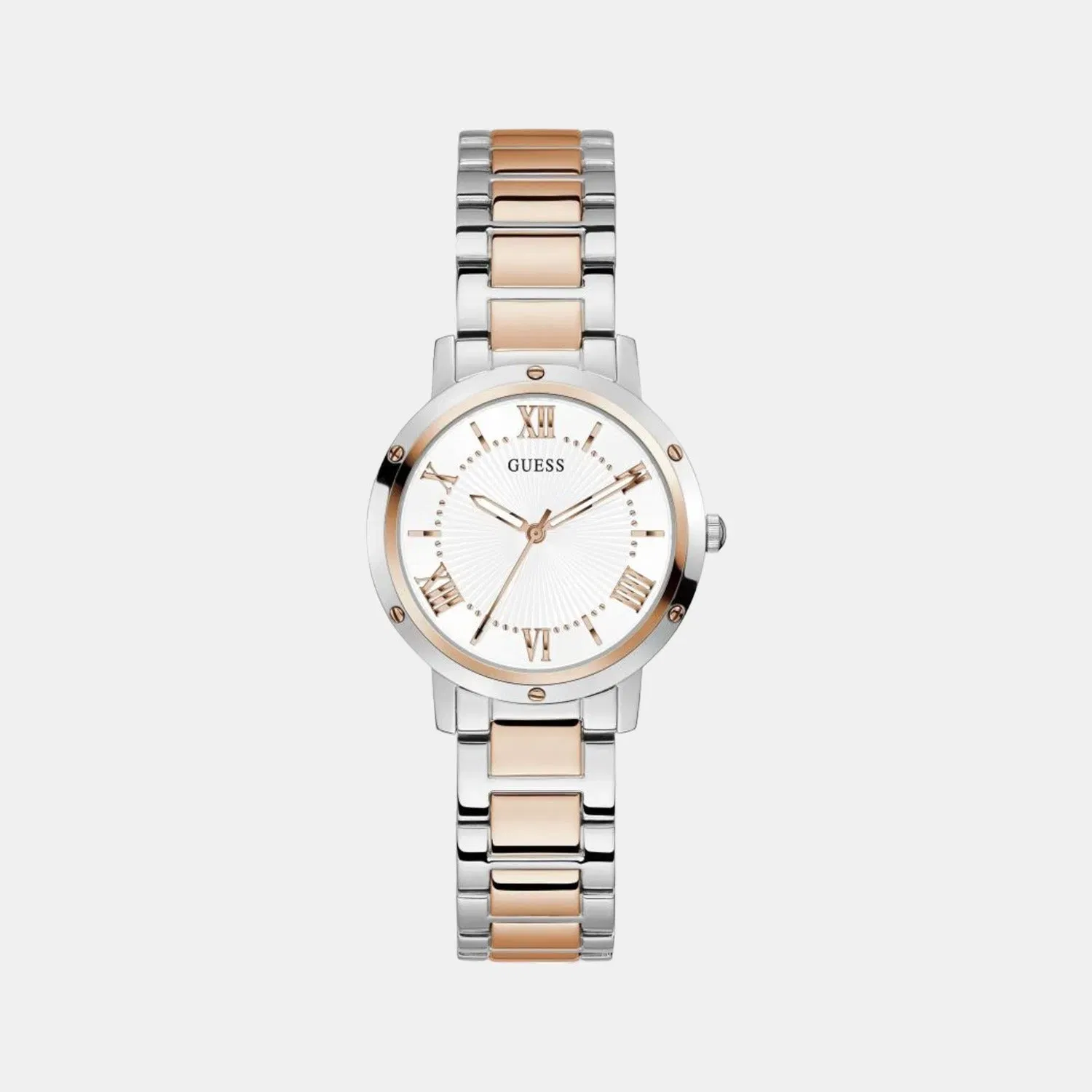 Guess Gd Dawn Women Quartz White Dial Analog Stainless Steel Gw0404L3