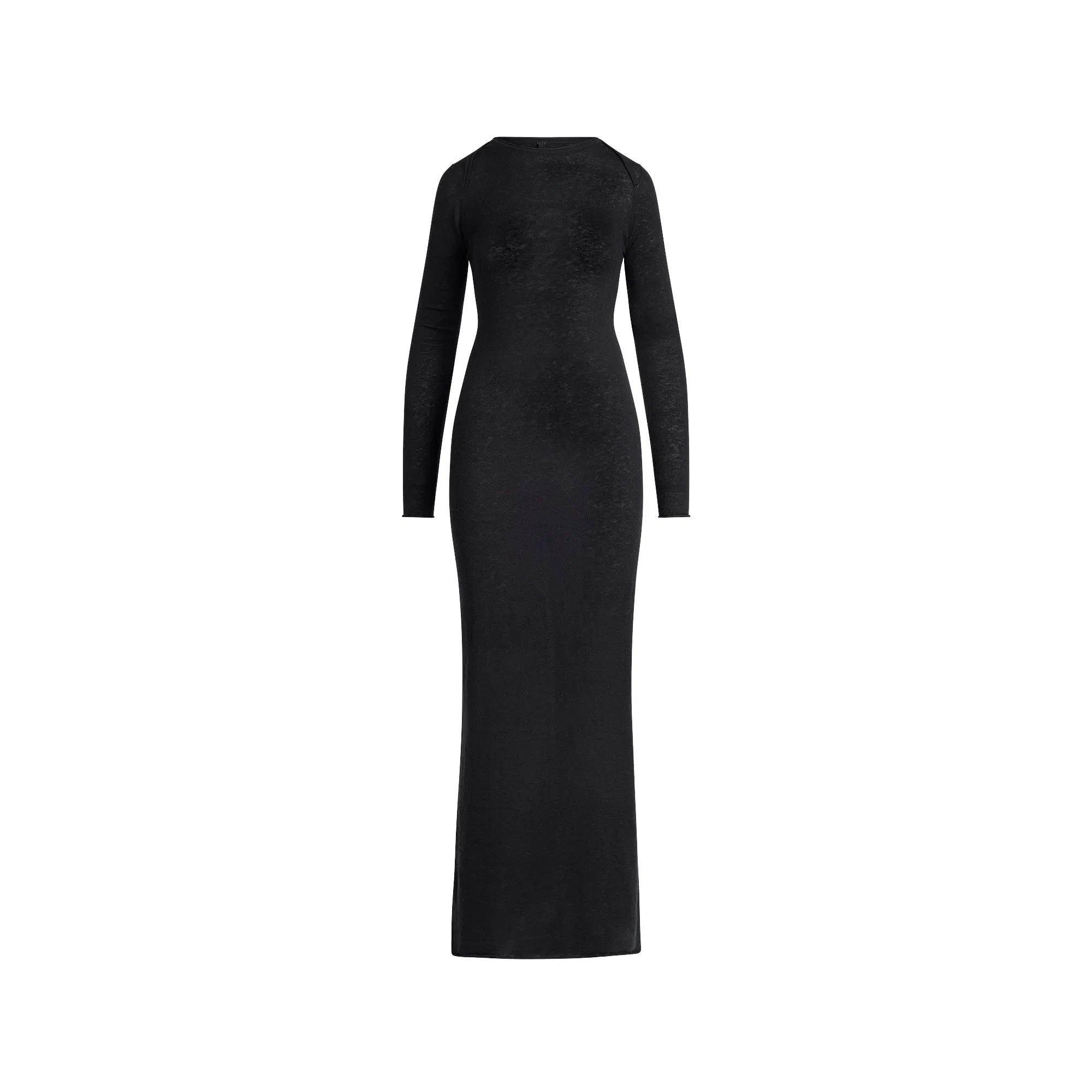 FEATHERWEIGHT CASHMERE LONG DRESS | ONYX
