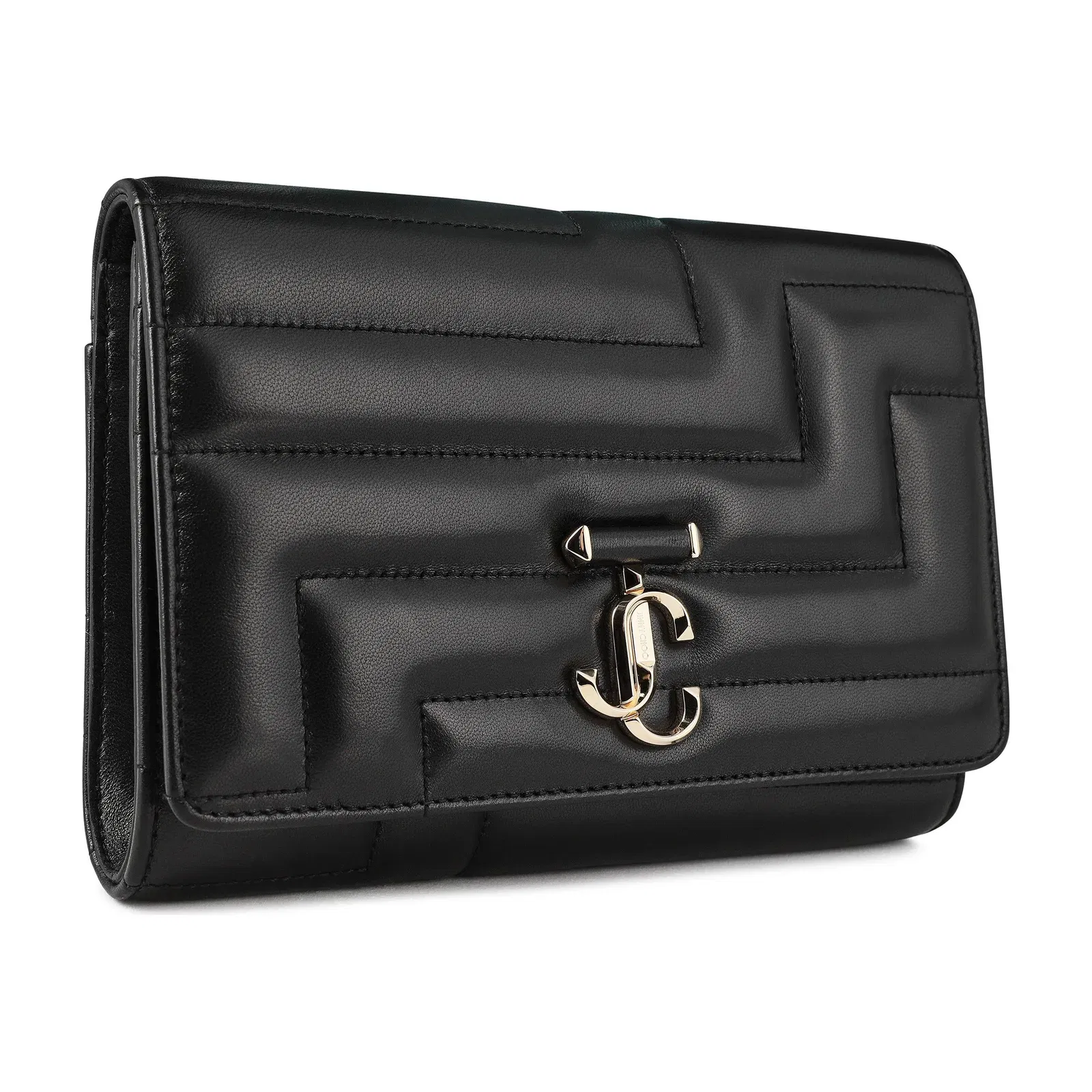 Embellished Leather Avenue Clutch Bag