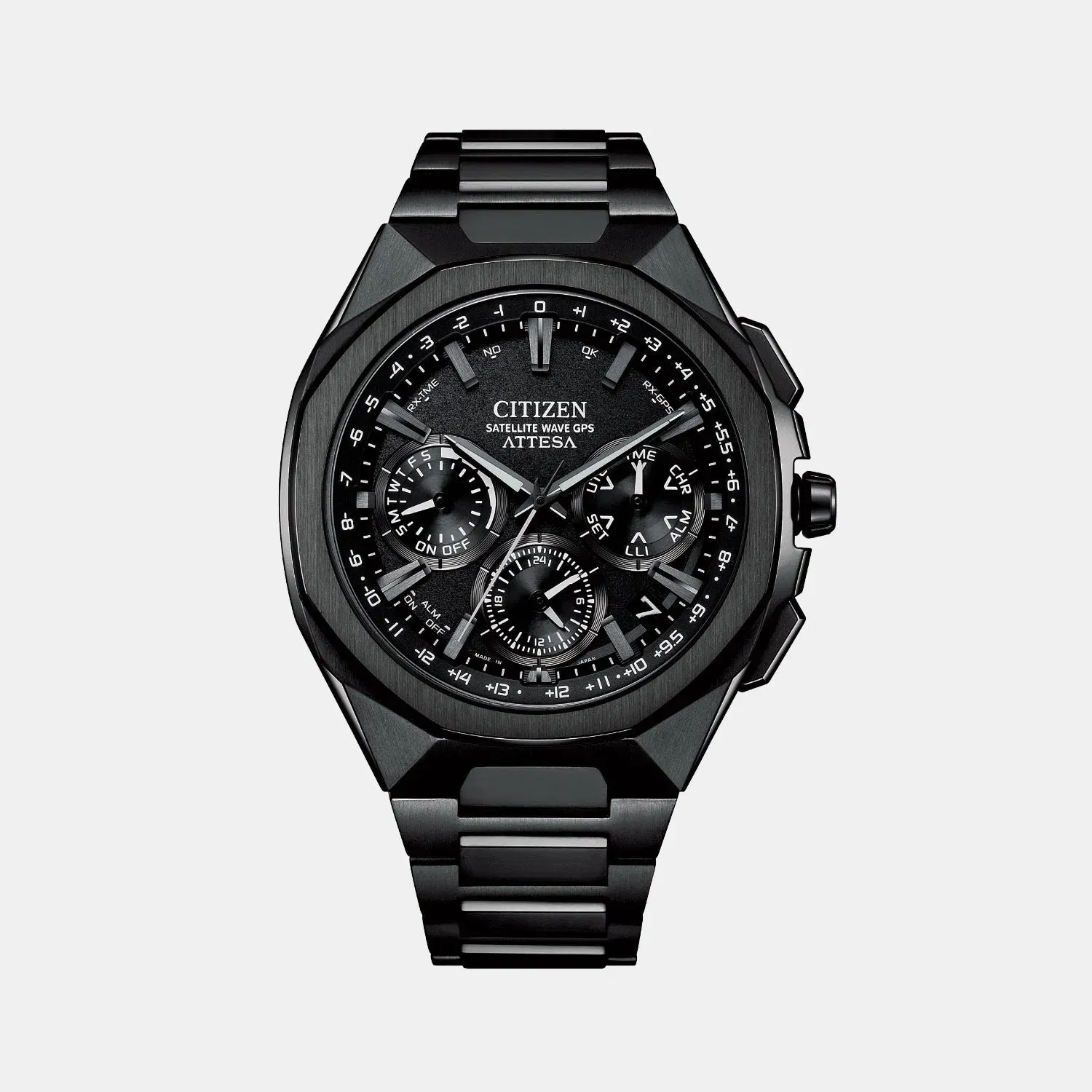 Citizen Eco-Drive Men Quartz Black Dial Analog Titanium Watch Cc4105-69E