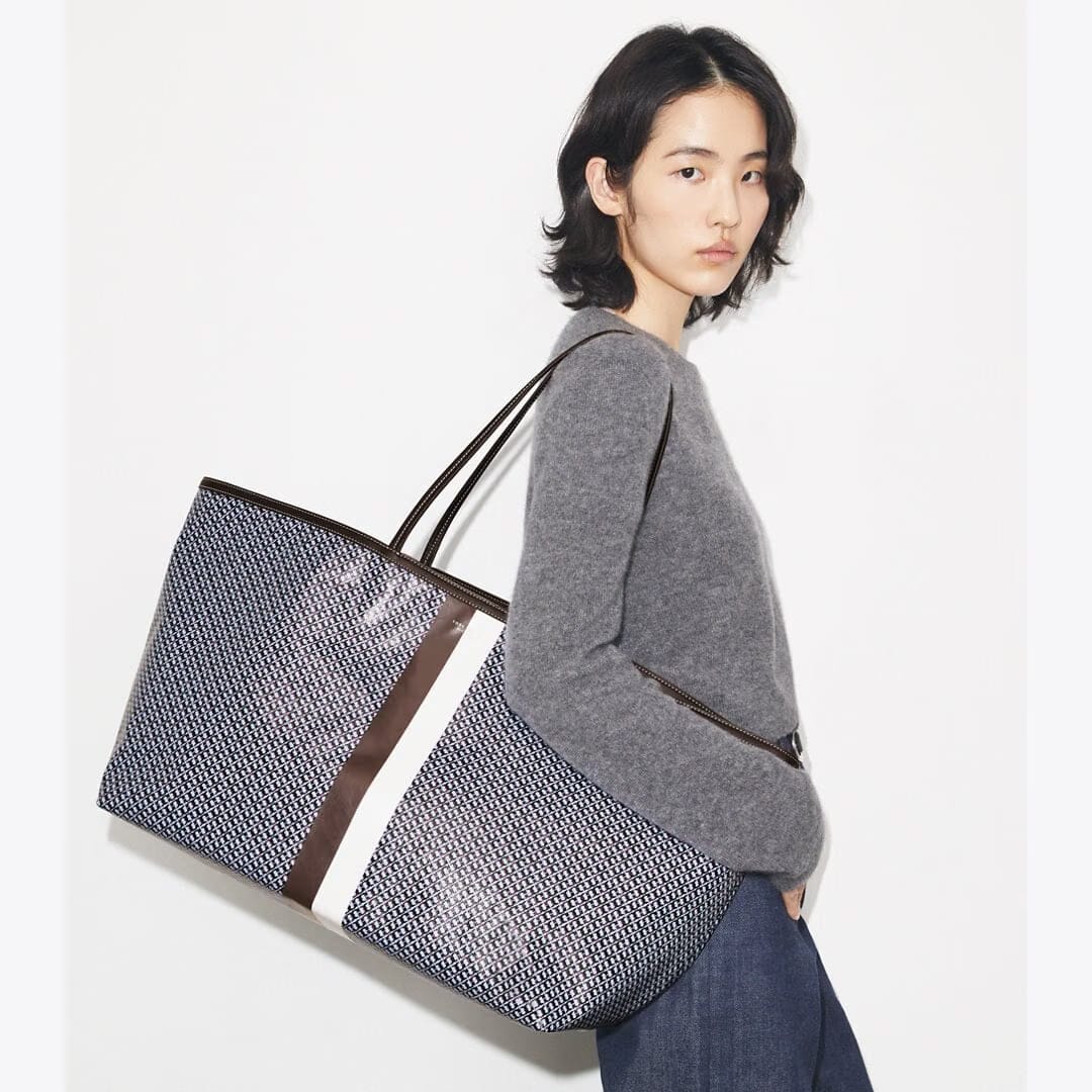Tory Burch Racer XL Tote Blue