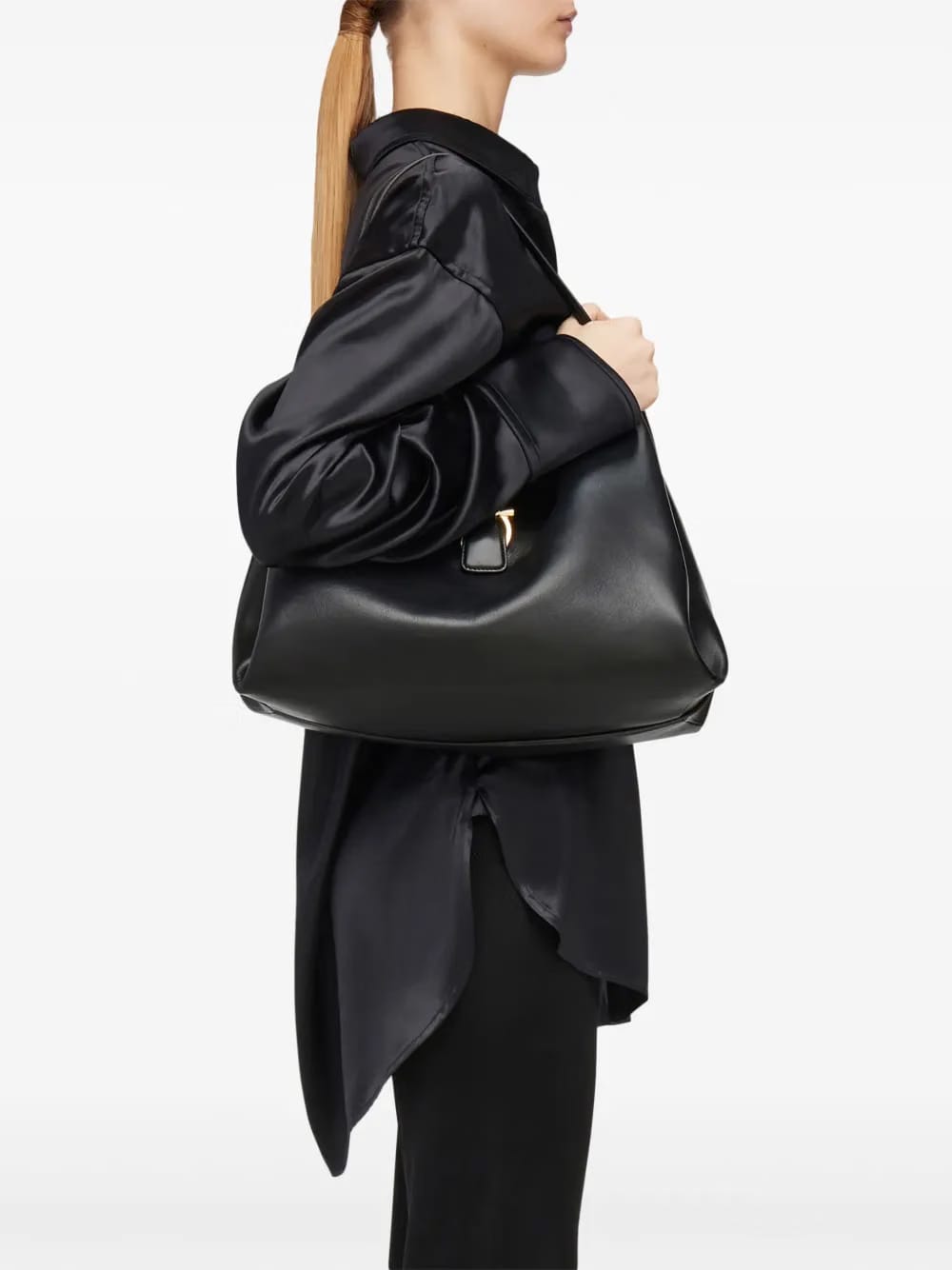 medium Gancini clasp tote bag