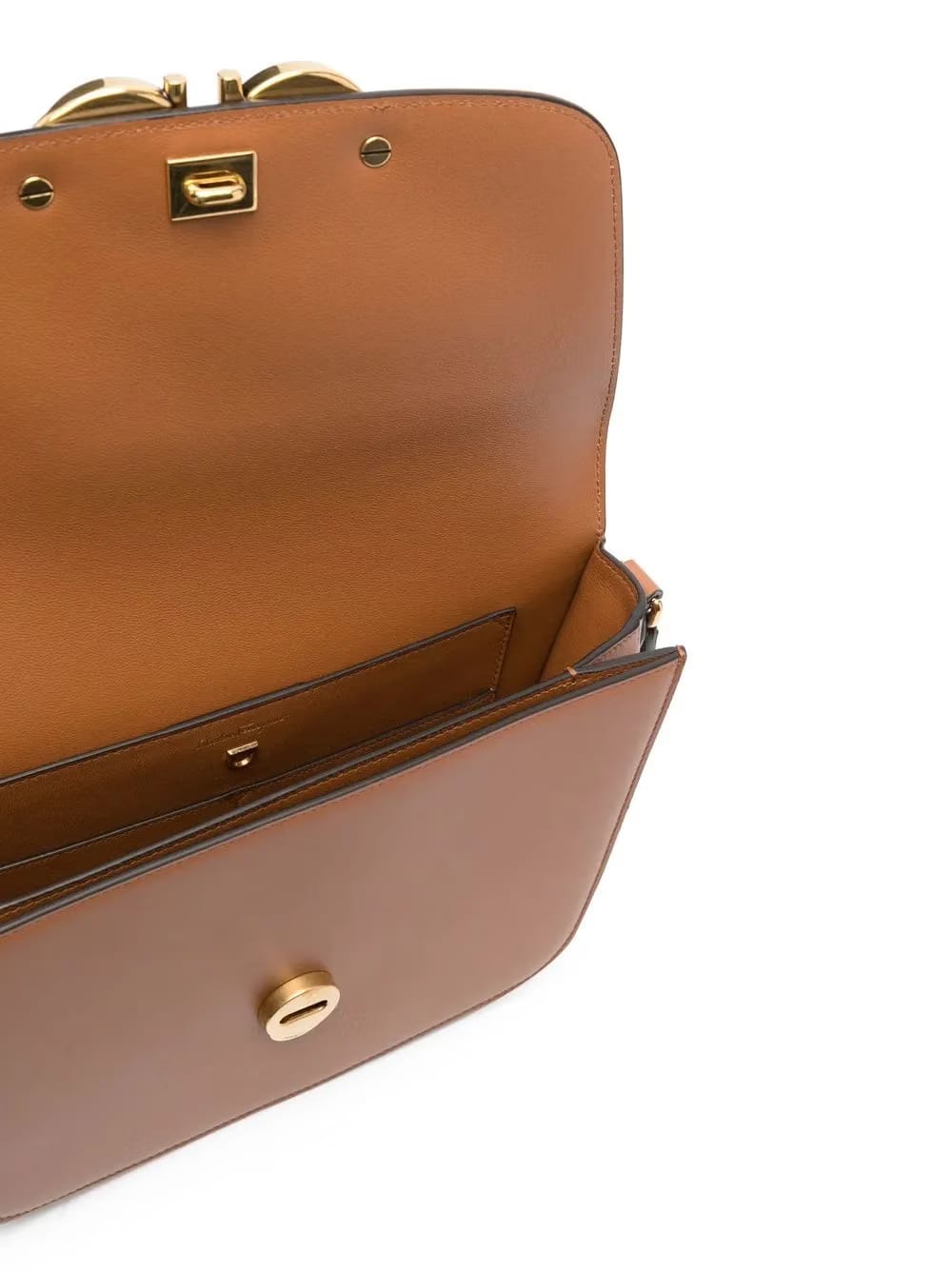 Trapezio leather crossbody bag