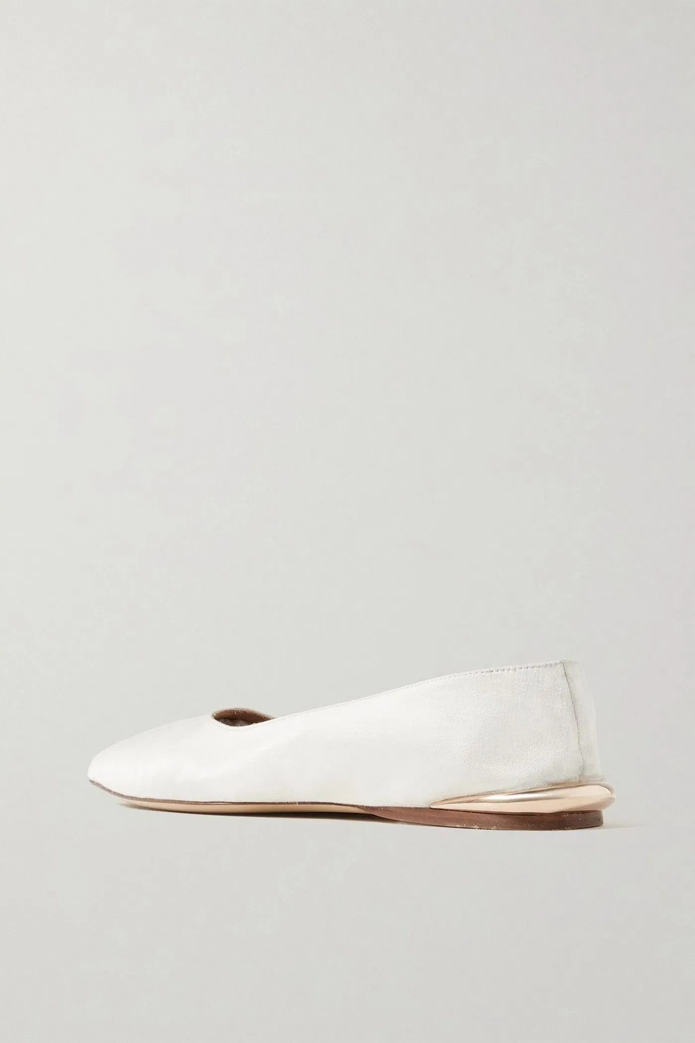 Gabriela Hearst Fleur Embellished Canvas Ballet Flats Ivory Women's