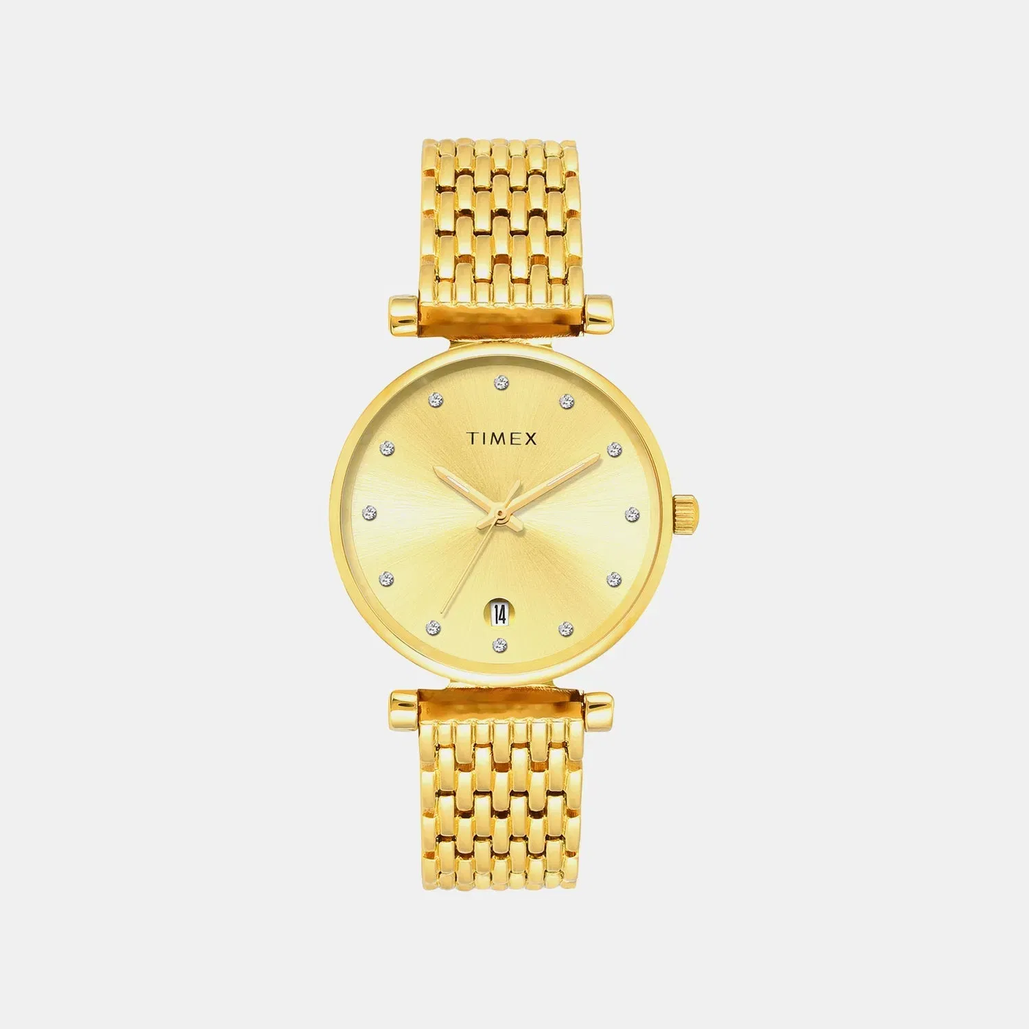 Timex Trendline Women Quartz Dial Analog Brass Watch Twel21600