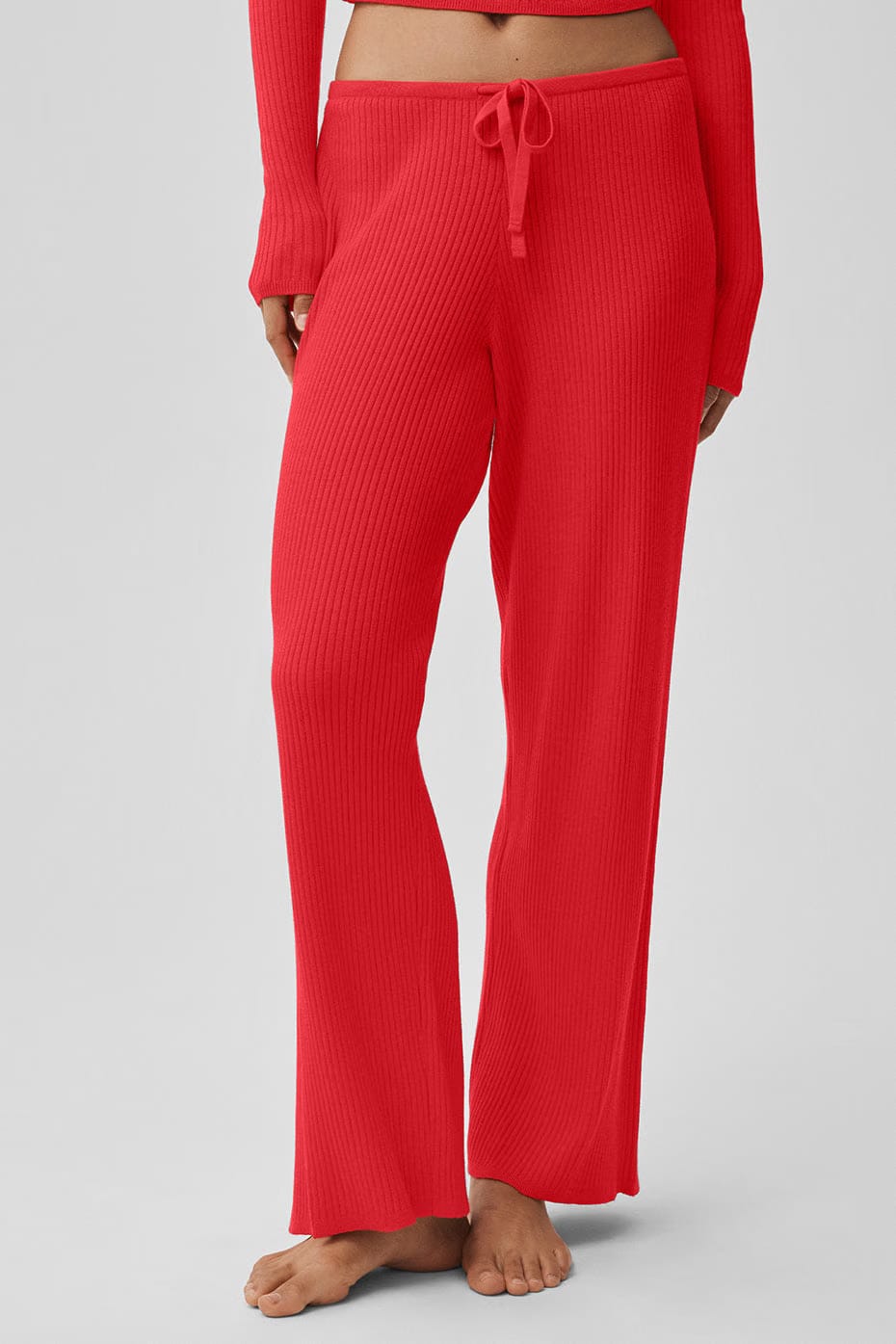 Sweater Knit Mid-Rise Unwind Wide Leg Pant