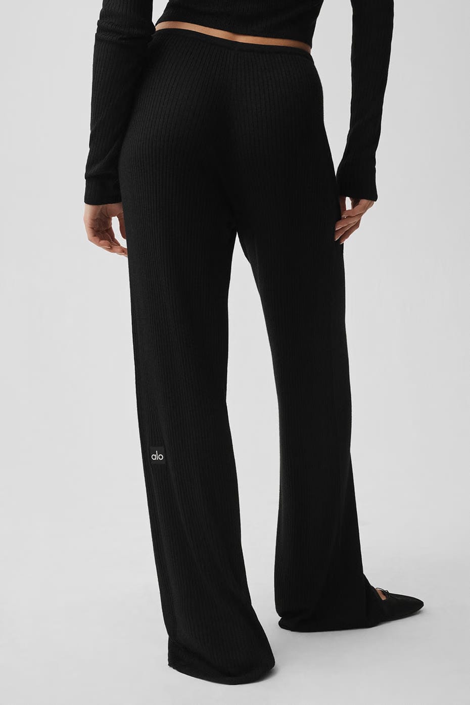 Sweater Knit Mid-Rise Unwind Wide Leg Pant