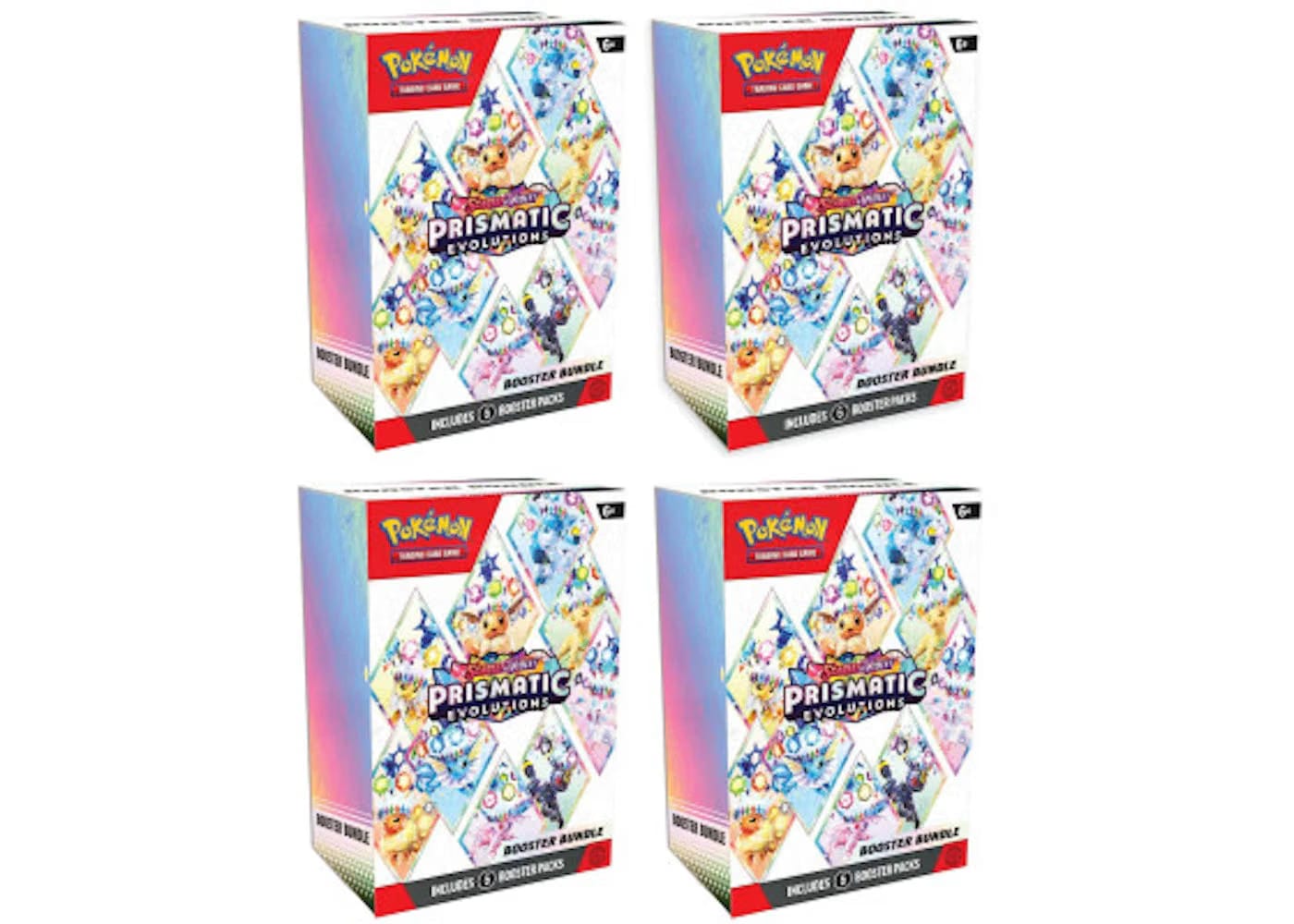 Pokemon Scarlet & Violet Prismatic Evolutions Booster Bundle 4X Lot
