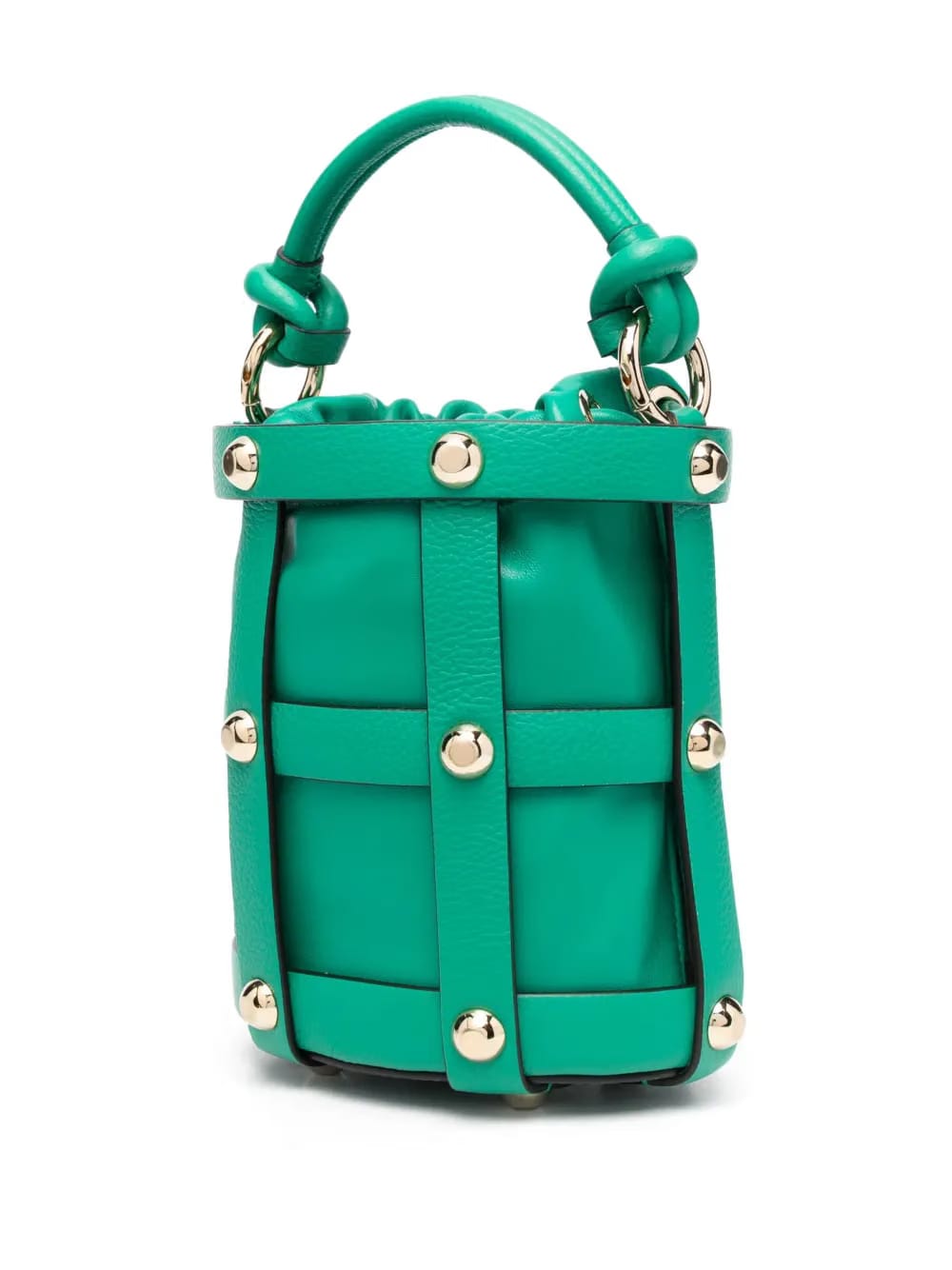 caged-design bucket bag