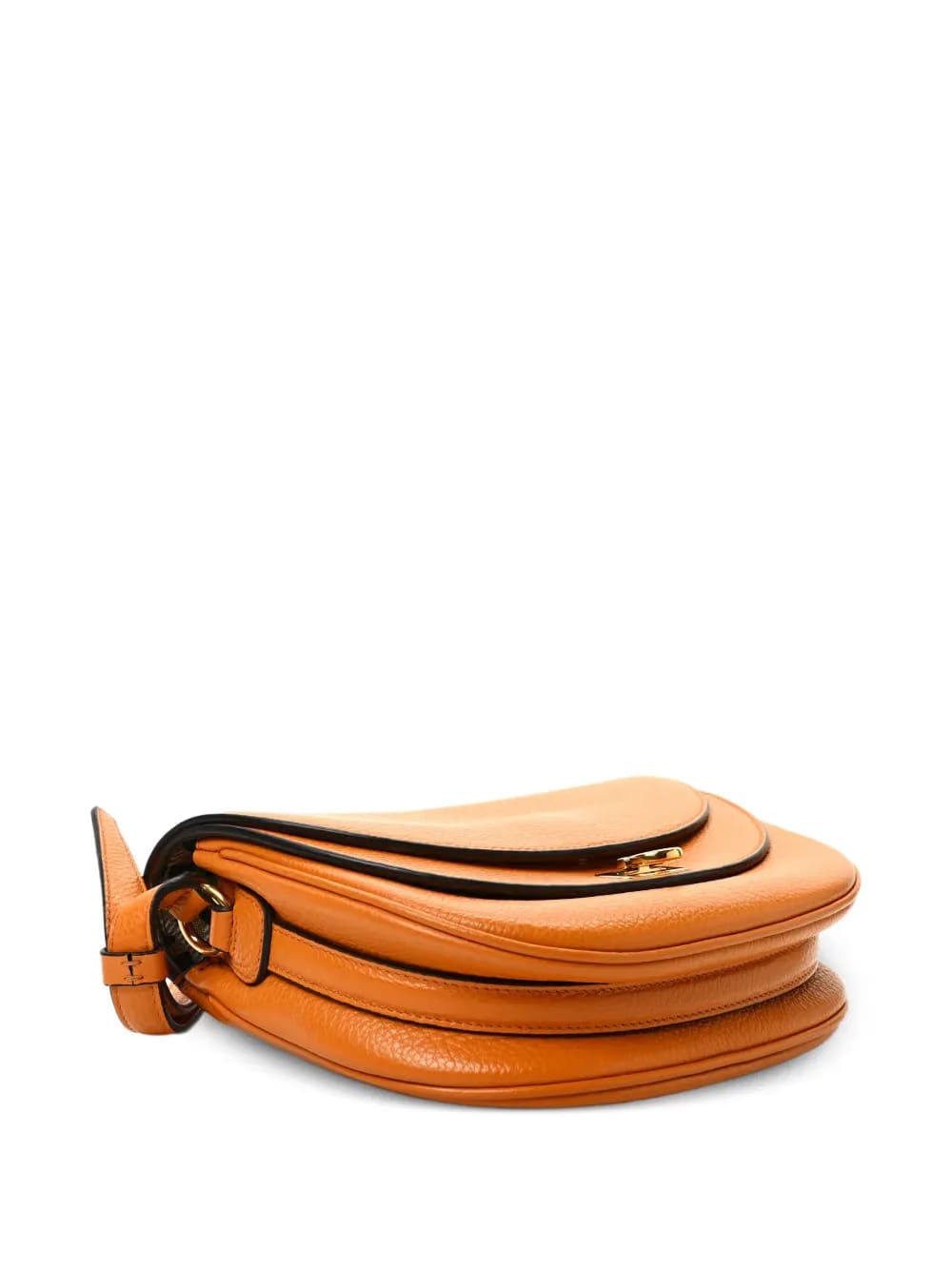 flap leather shoulder bag