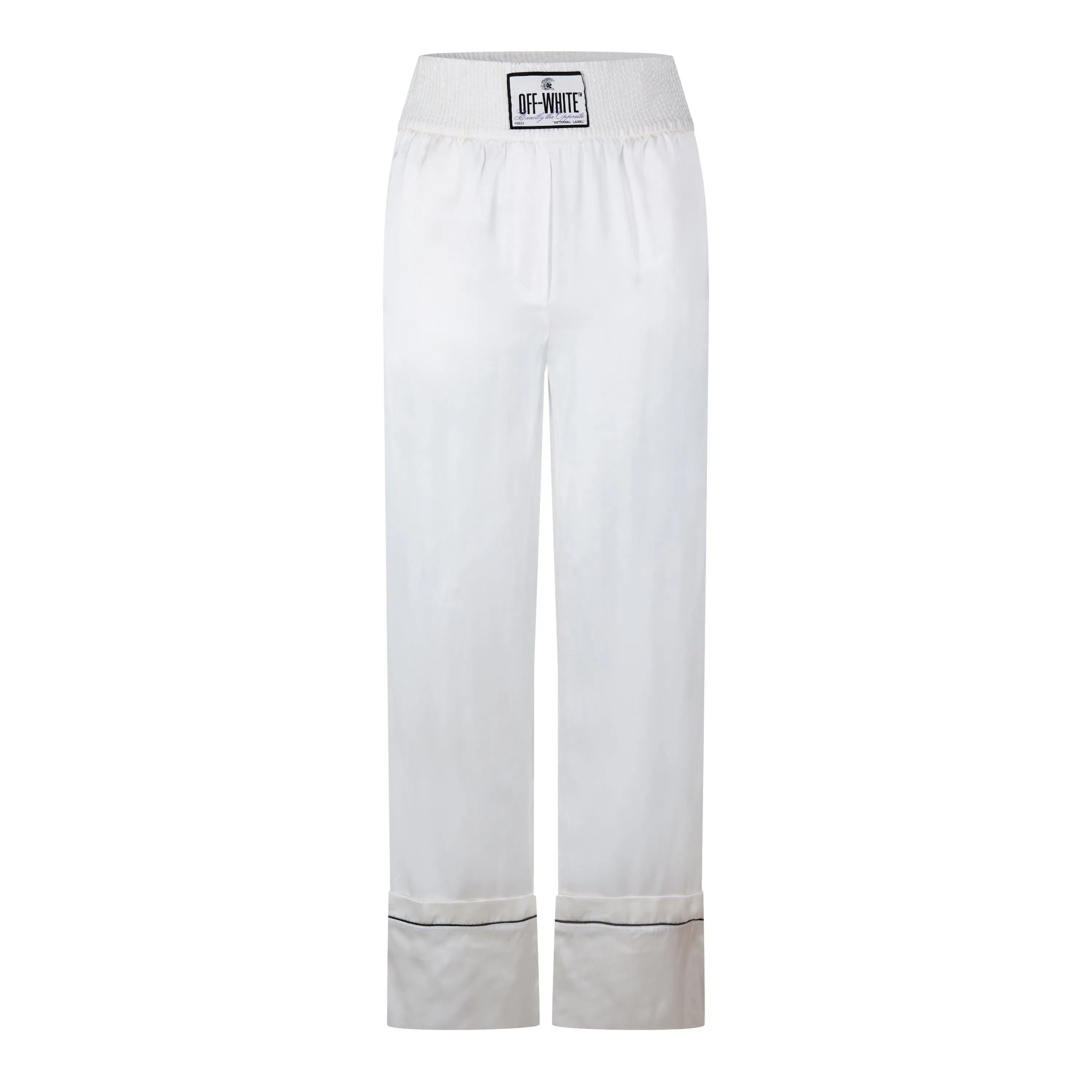 Satin Pyjama Pant, Satin Construction Trousers
