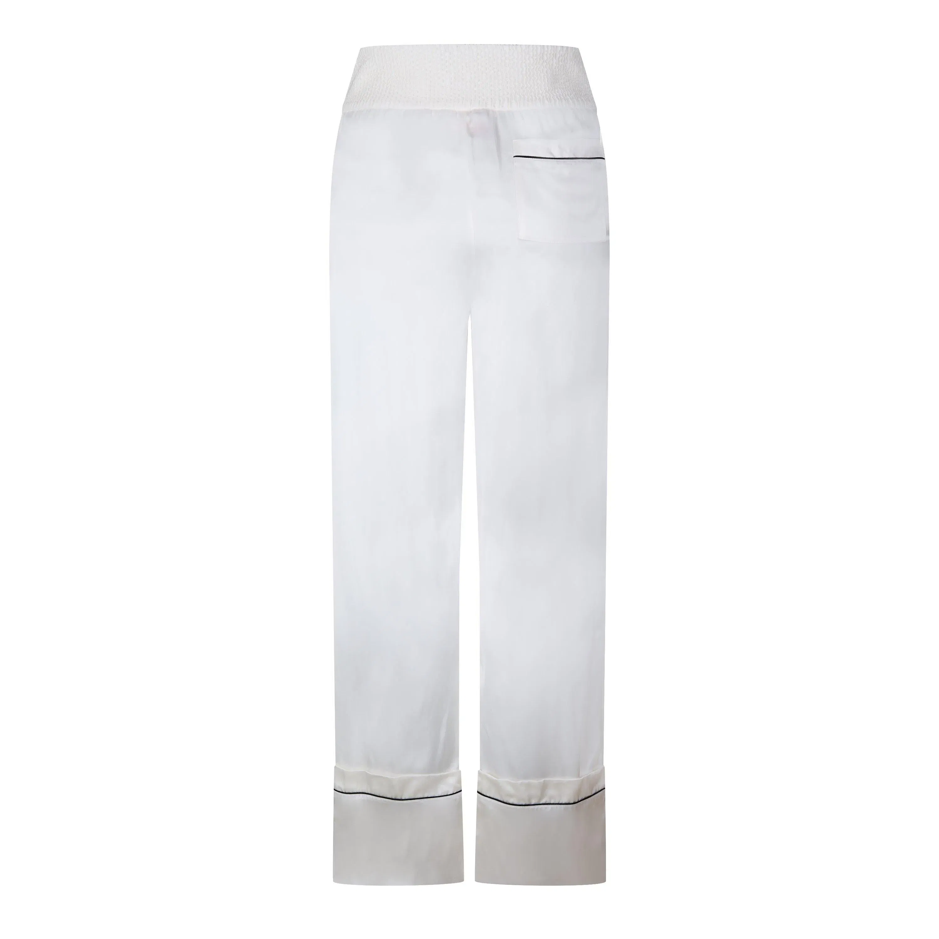 Satin Pyjama Pant, Satin Construction Trousers