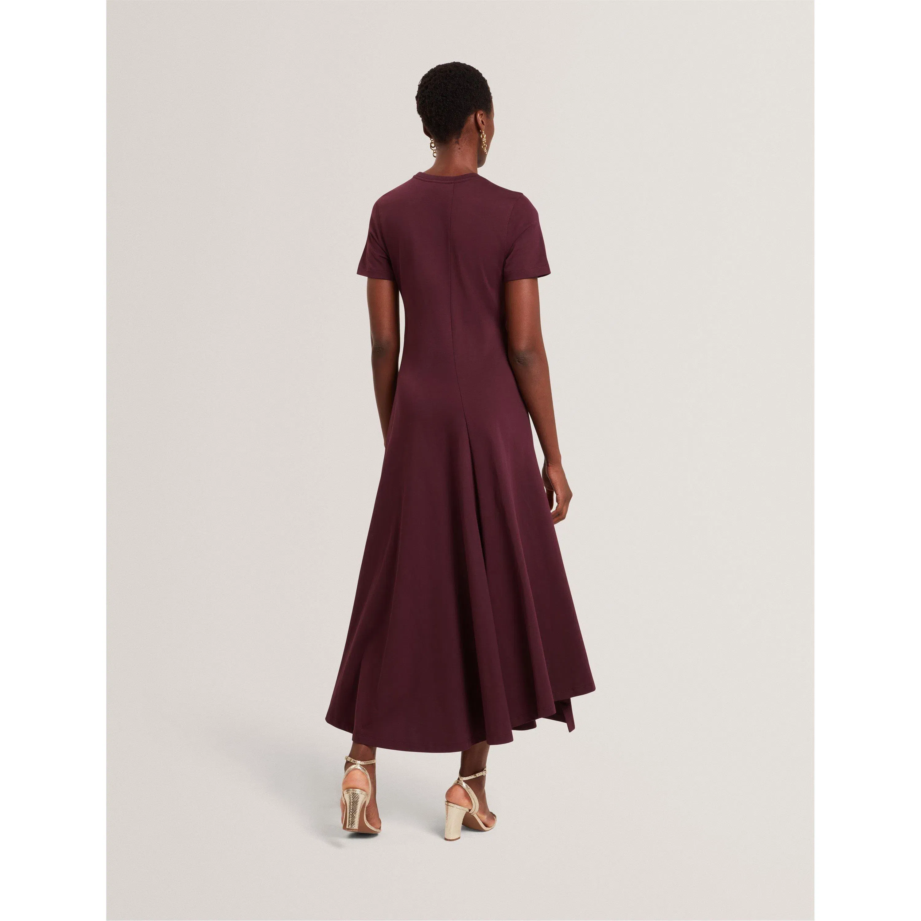 Mixed Midi Tea Dress