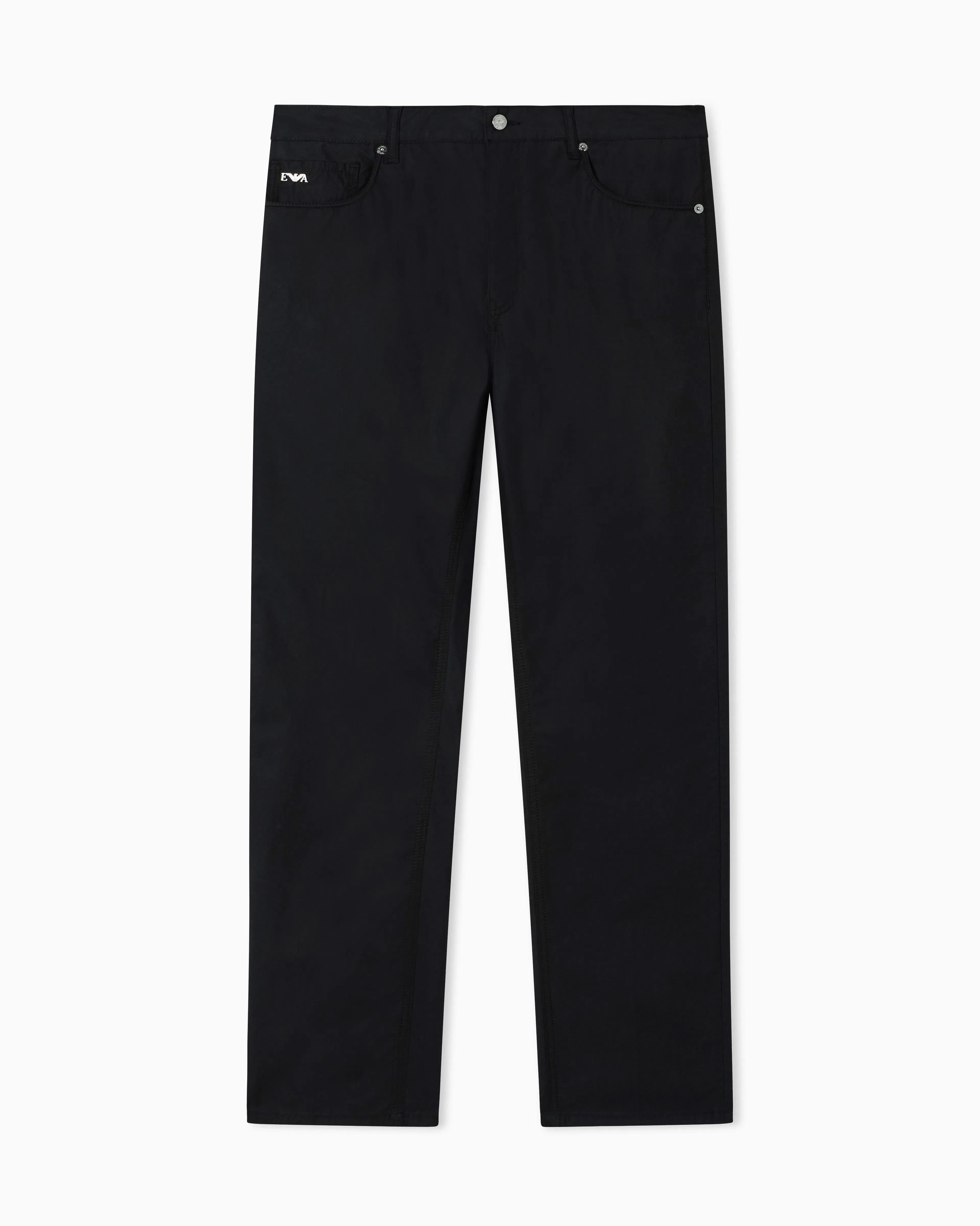 Emporio Armani J76 straight fit, technical cotton five-pocket trousers
