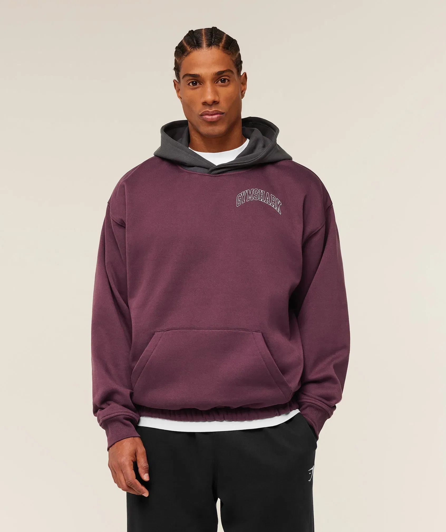 Gymshark Collegiate Tech Hoodie - GS Impact Burgundy
