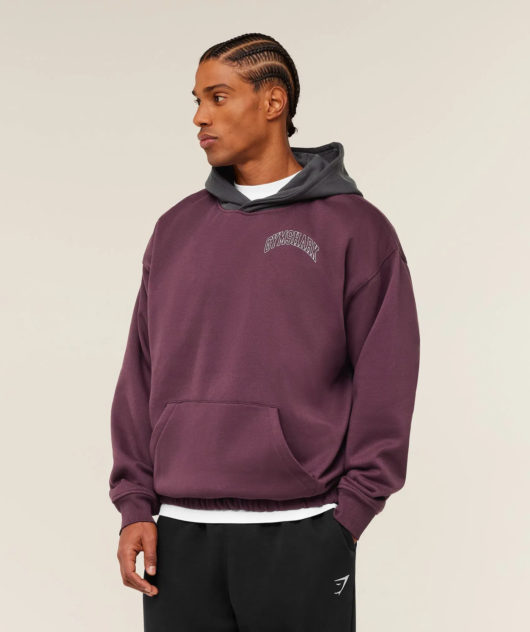 Gymshark Collegiate Tech Hoodie - GS Impact Burgundy