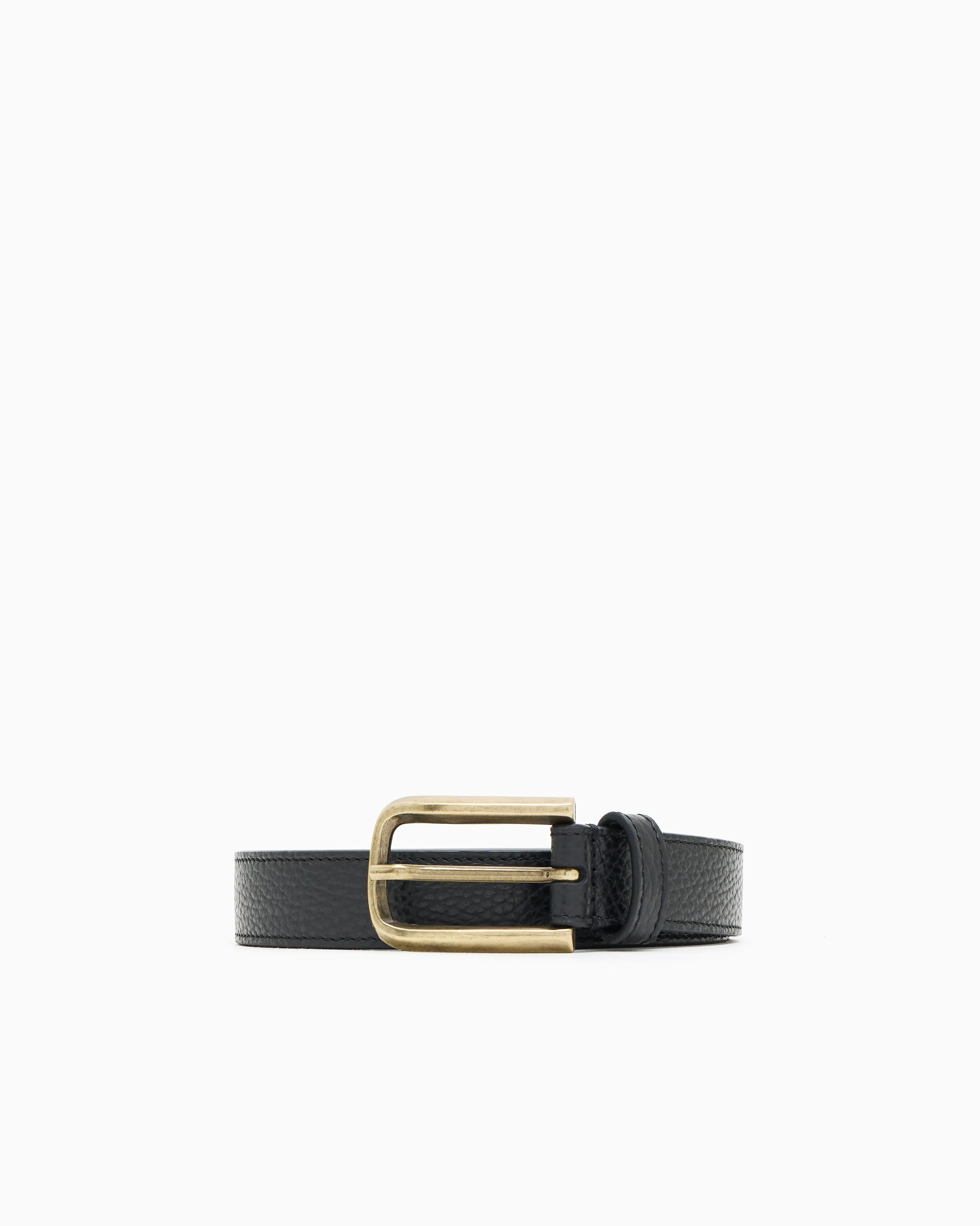 Emporio Armani Palmellato-leather belt