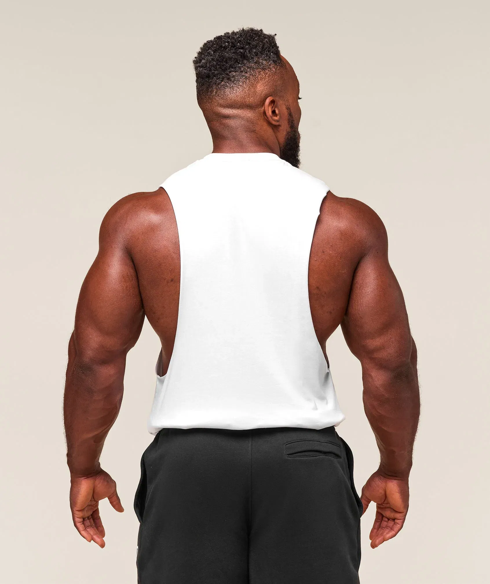 Gymshark Critical Drop Arm Tank - White