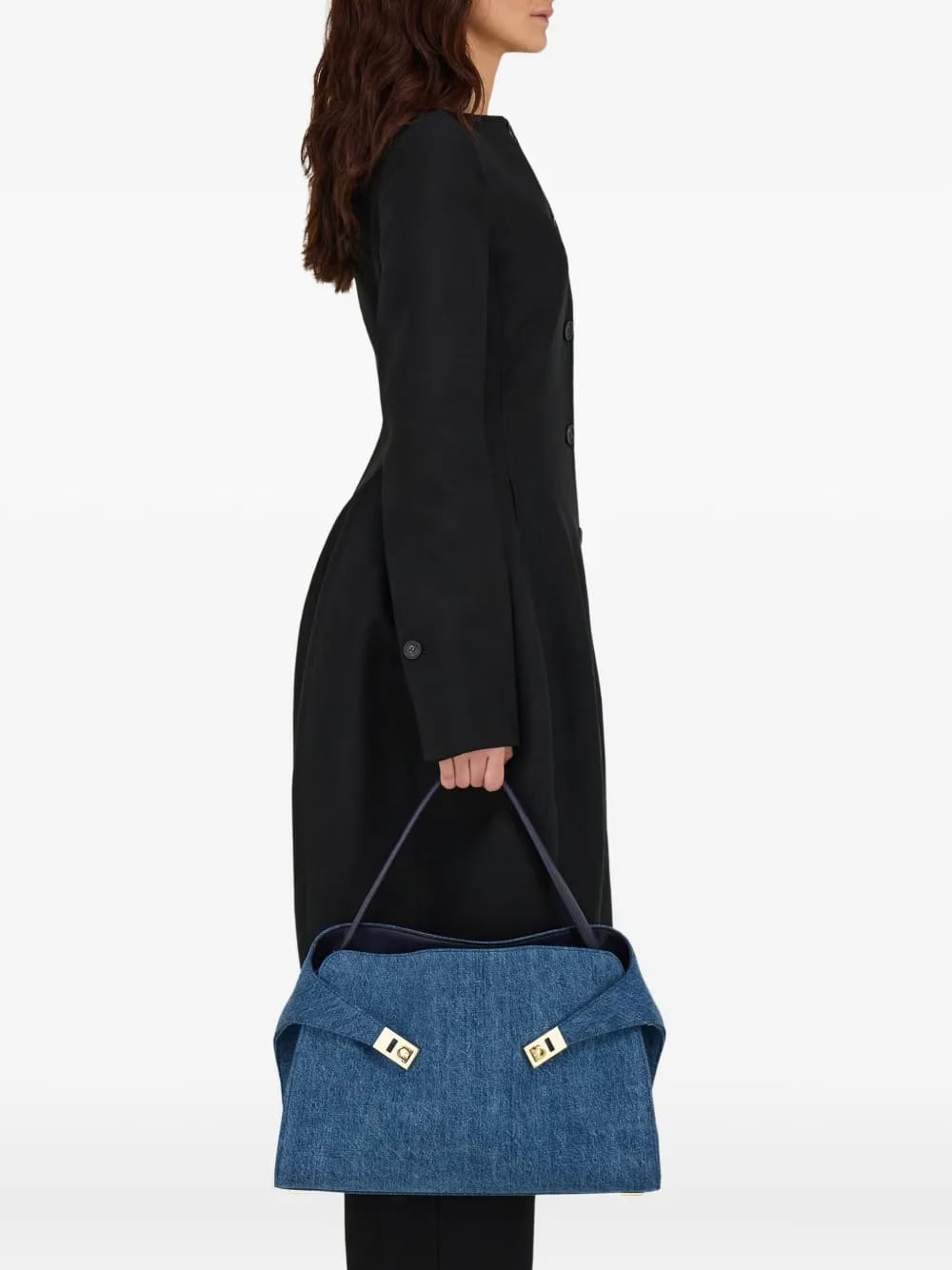 Hug Soft denim shoulder bag