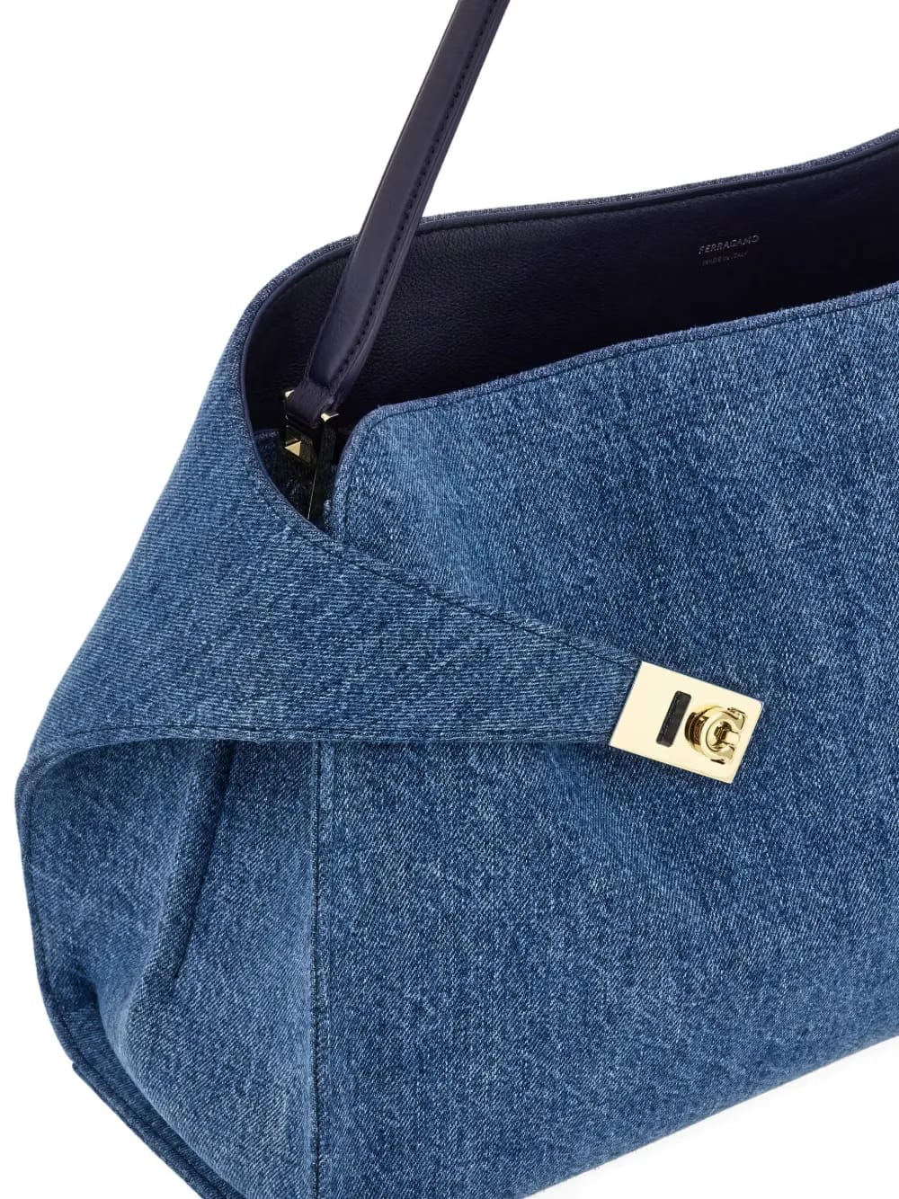 Hug Soft denim shoulder bag