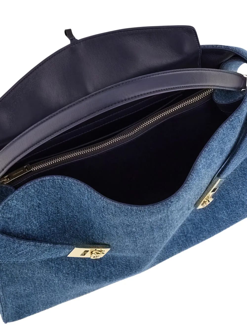 Hug Soft denim shoulder bag