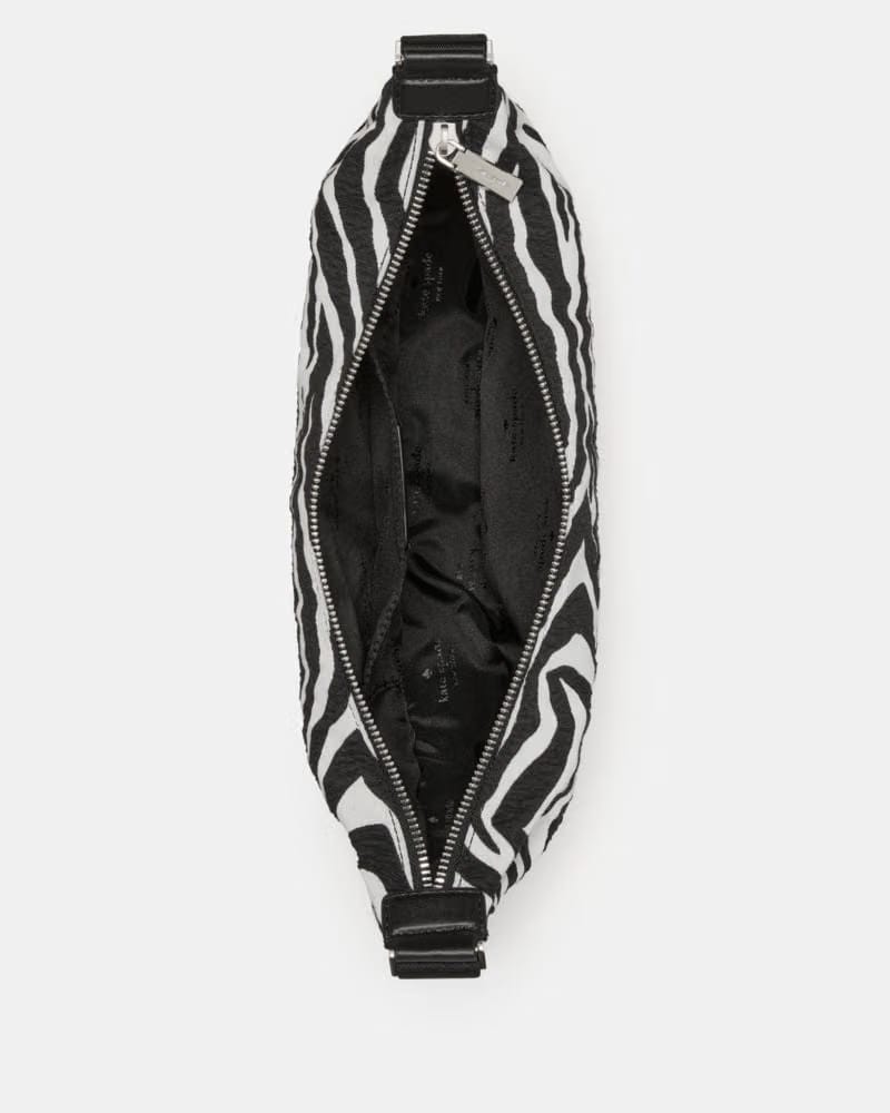KateSpade Carter Zebra Sling Crossbody Bag Black Multi