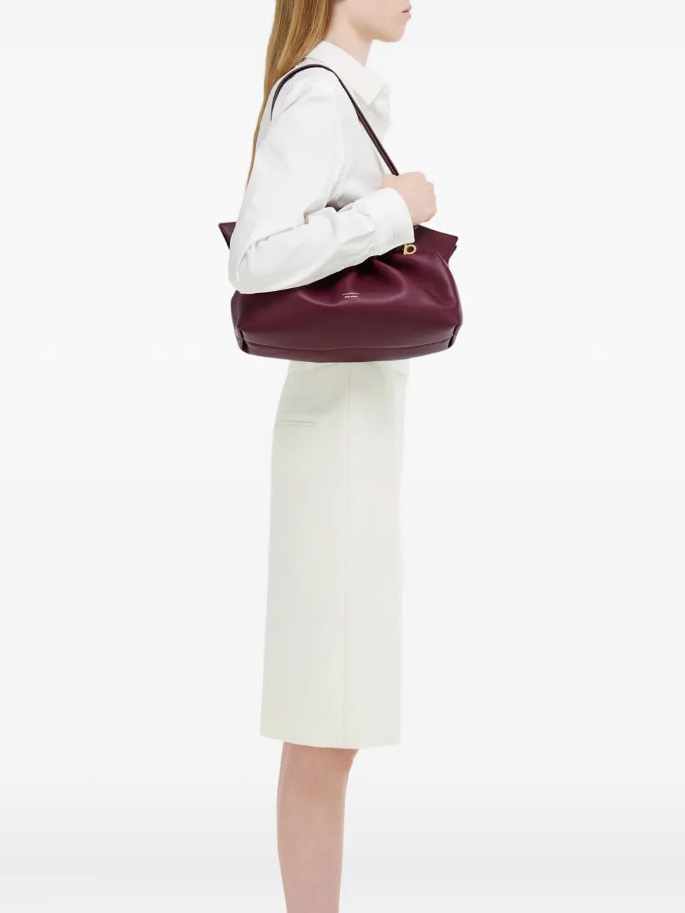 medium double-Gancini shoulder bag