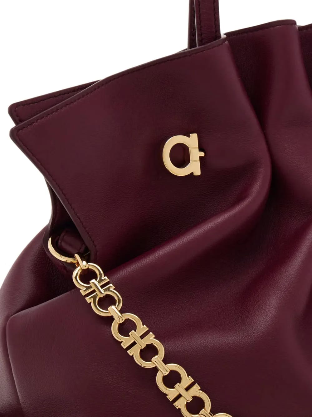 medium double-Gancini shoulder bag