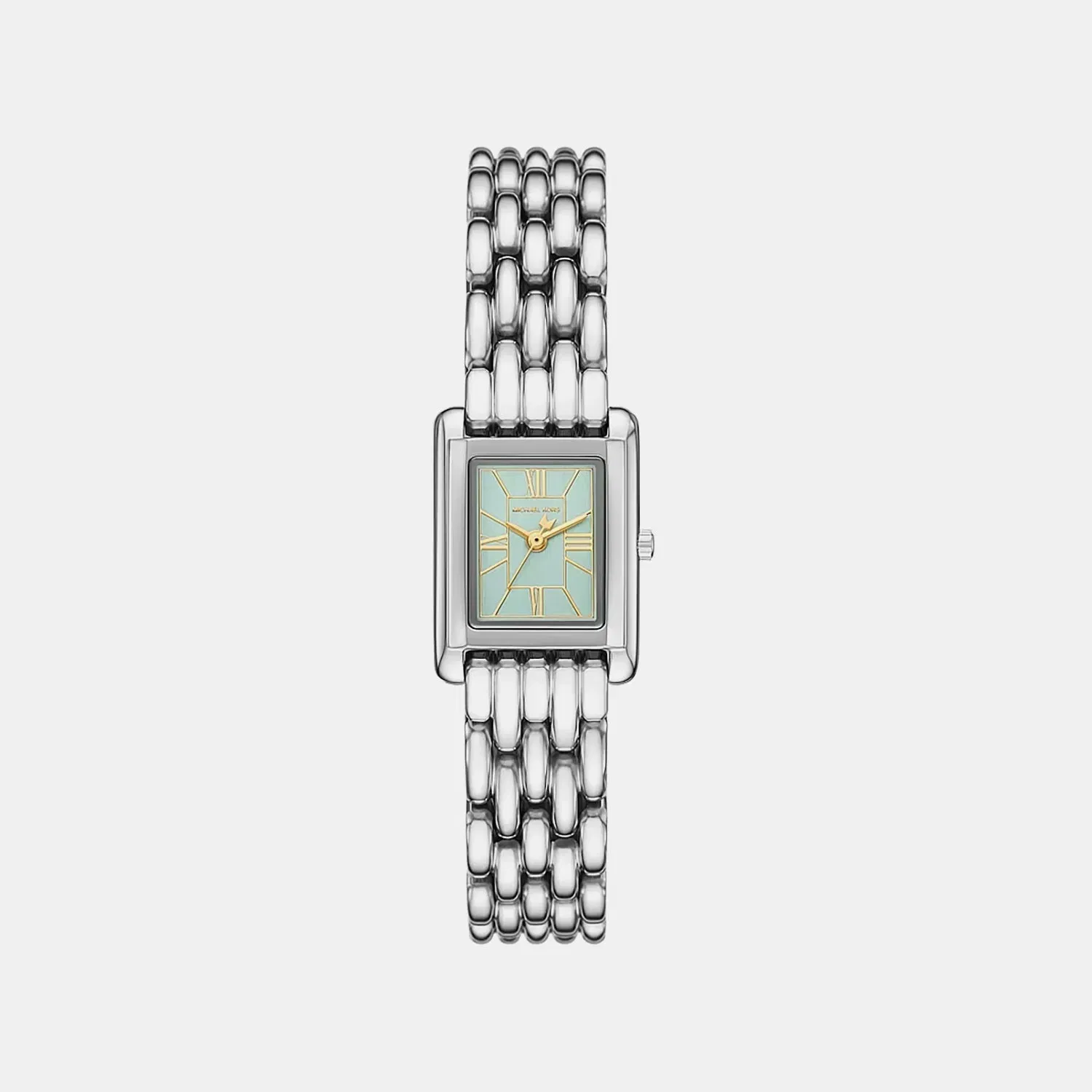 Michael Kors Petite Essex Women Quartz Blue Dial Analog Stainless Steel Watch Mk7611