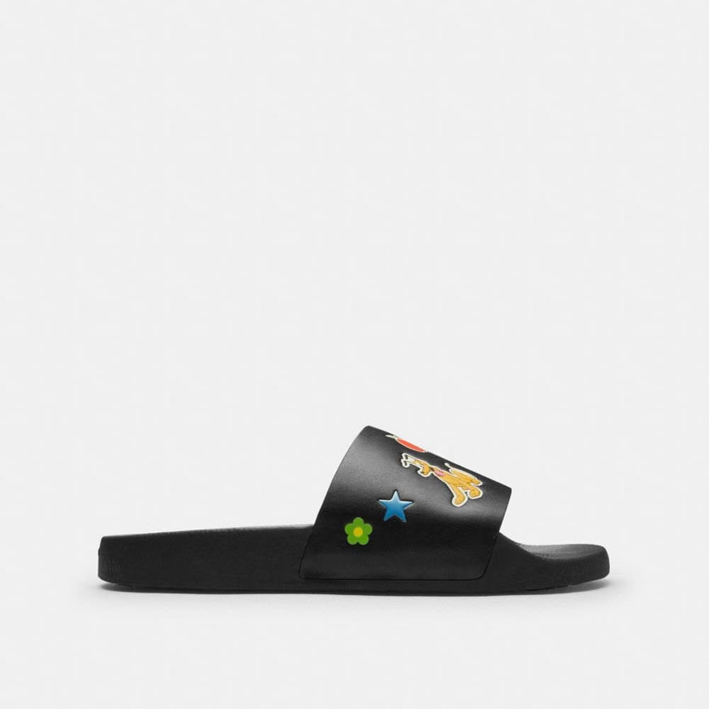 Disney X Coach Slide With Sticker Print