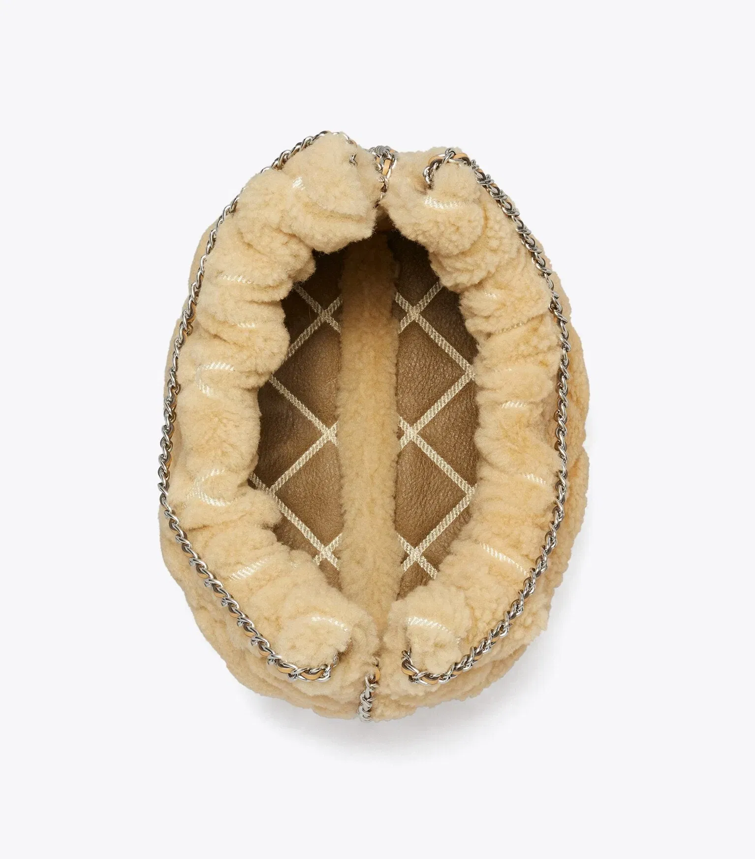 Mini Fleming Shearling Hobo Bag