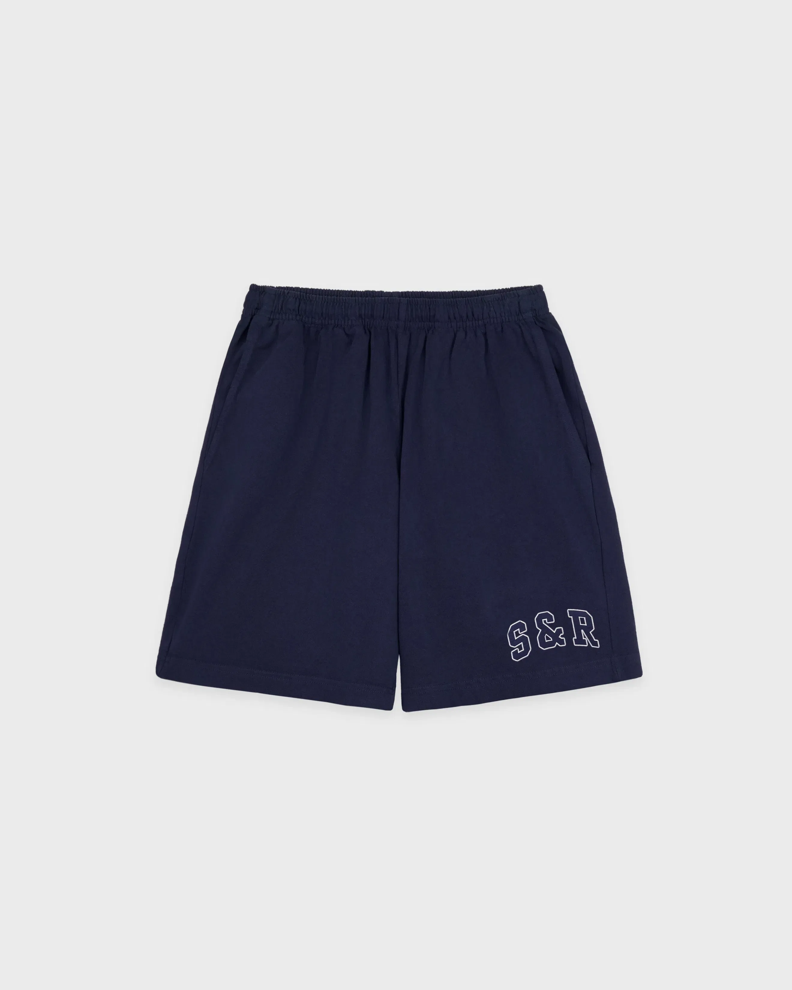 S&R Ivy Gym Short - Navy/White