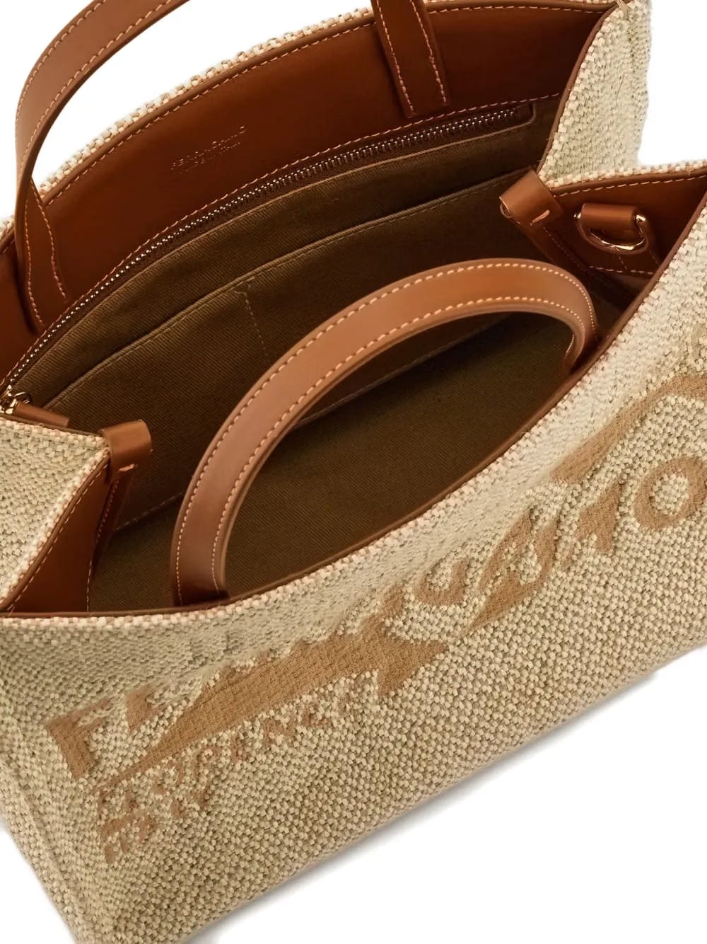 medium logo-embroidered tote bag
