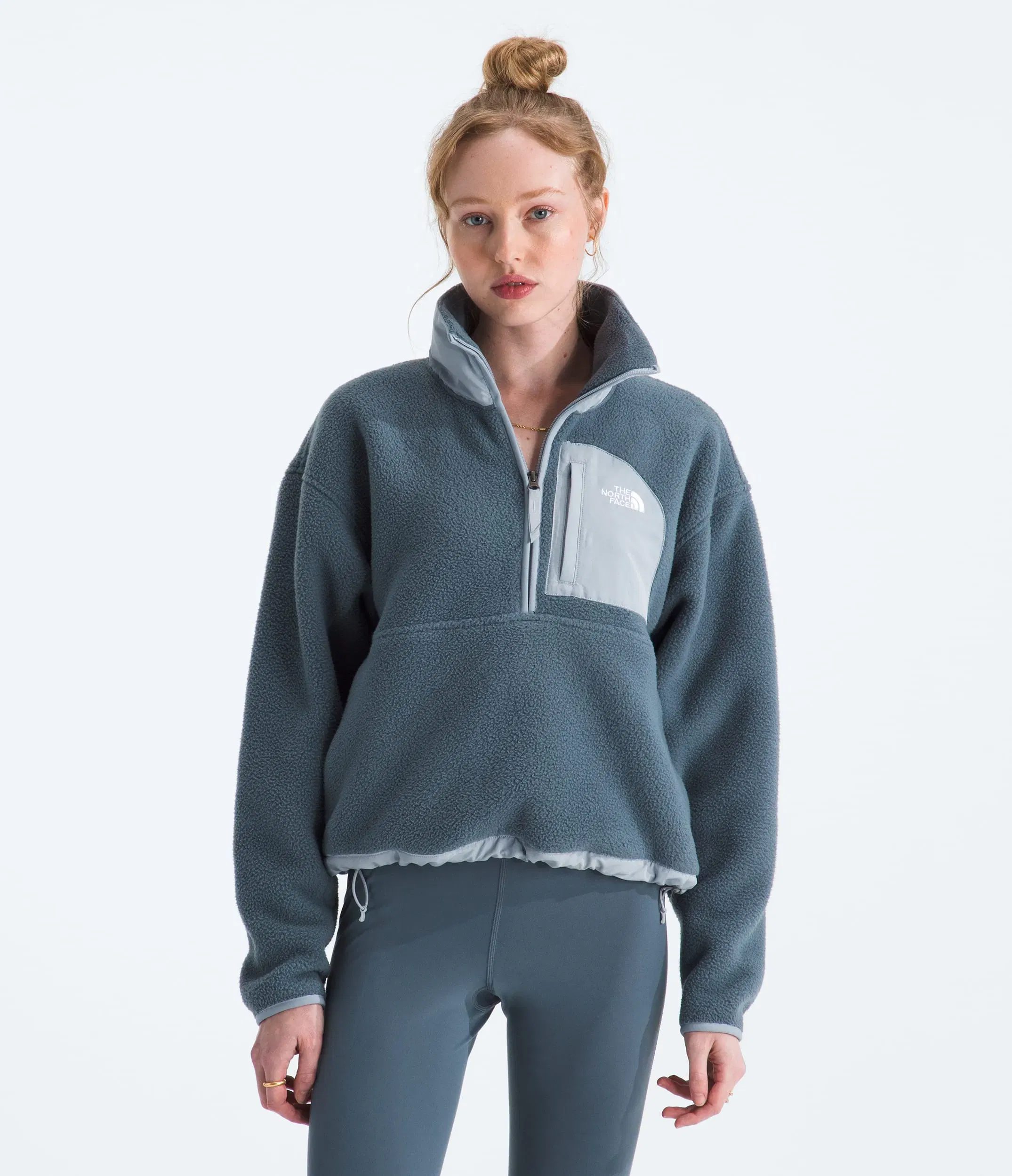 The North Face Women’s Yumiori Off Peak ½-Zip Jacket Granite Grey-Frost Grey