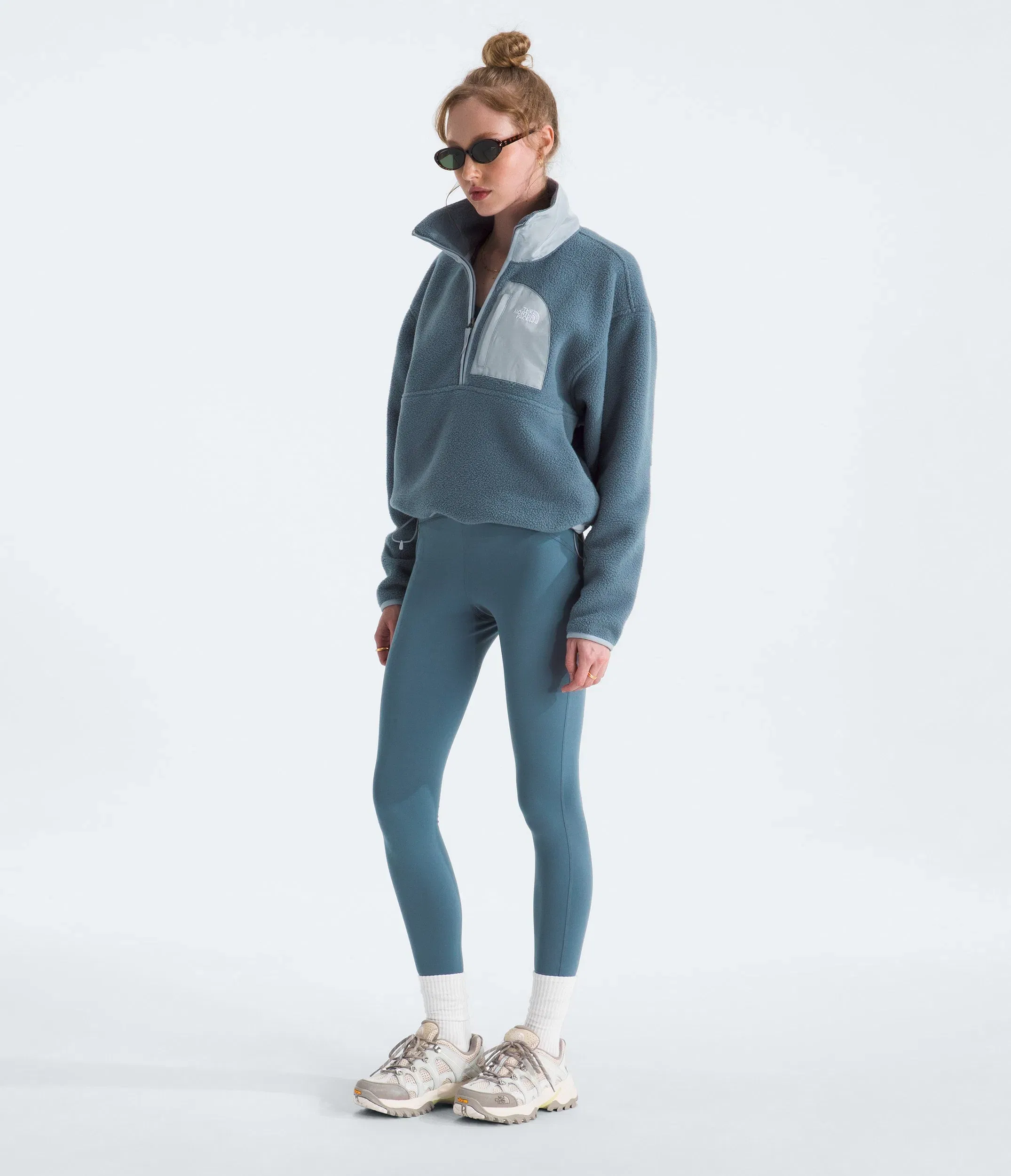 The North Face Women’s Yumiori Off Peak ½-Zip Jacket Granite Grey-Frost Grey