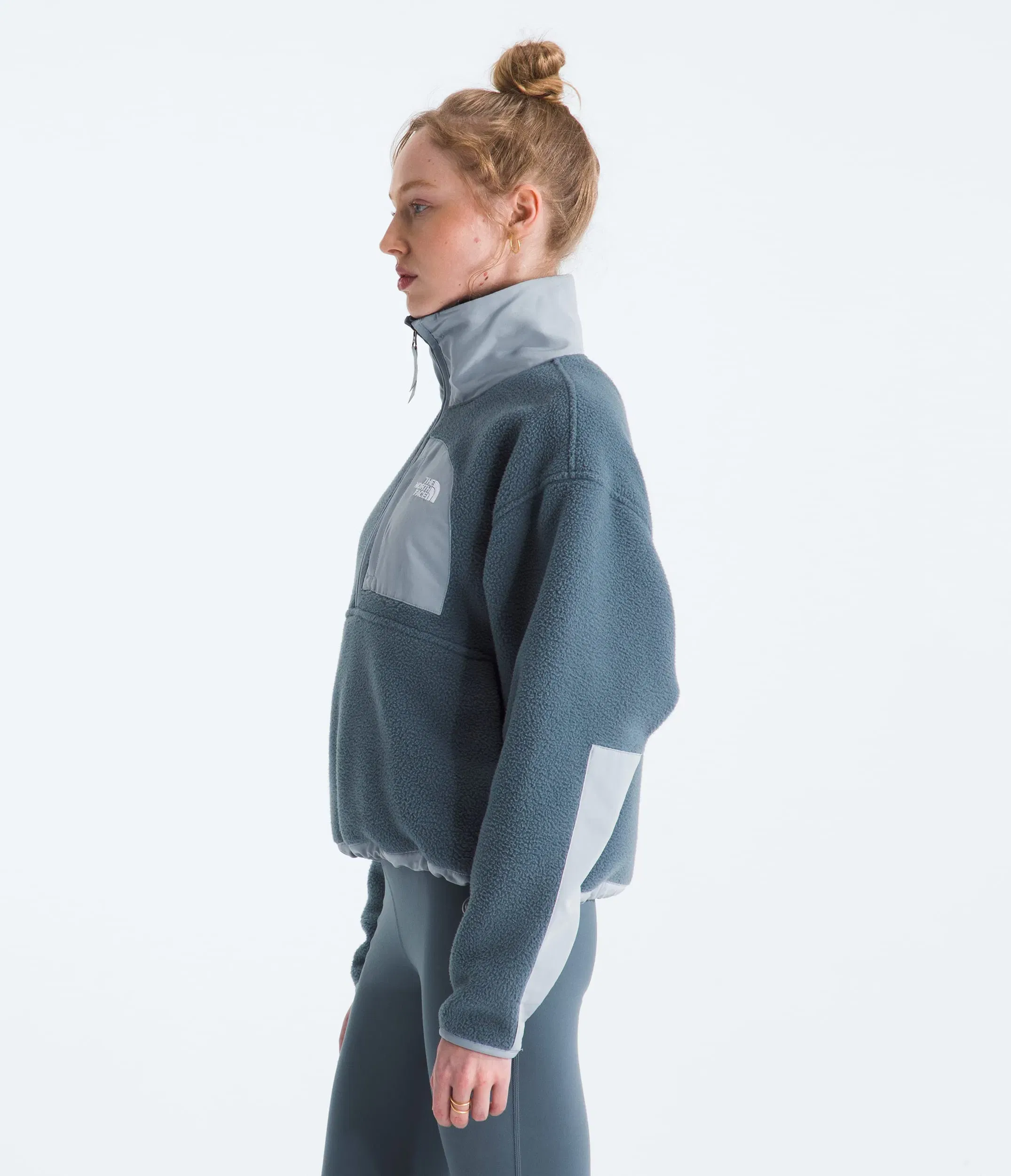 The North Face Women’s Yumiori Off Peak ½-Zip Jacket Granite Grey-Frost Grey