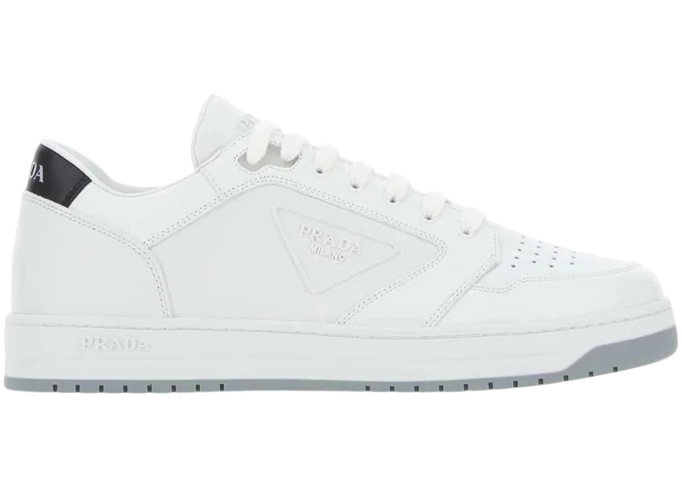 Prada New Avenue Leather Low White