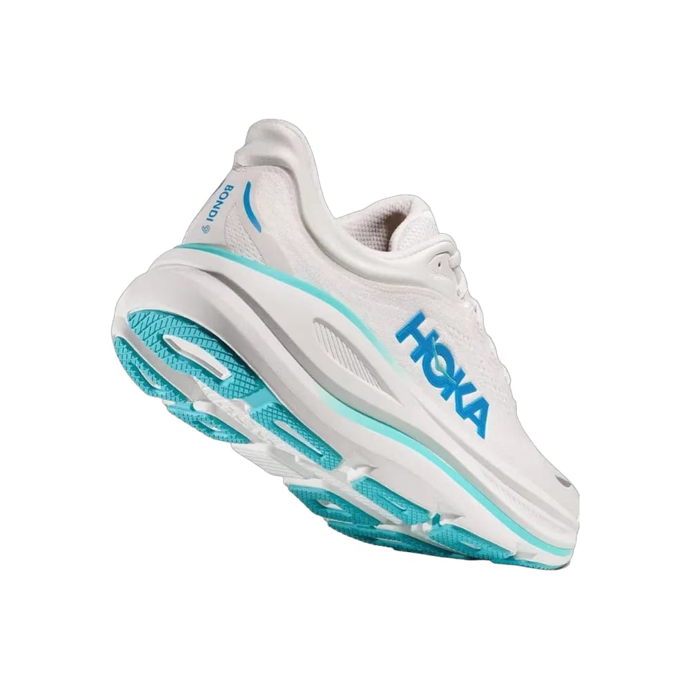 Hoka One One Bondi 9 White Hoka Blue