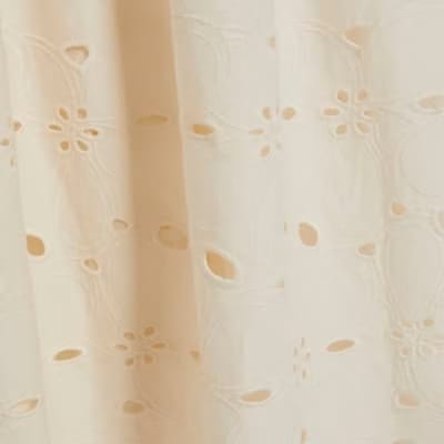 Cream Broderie Cami Maxi Dress