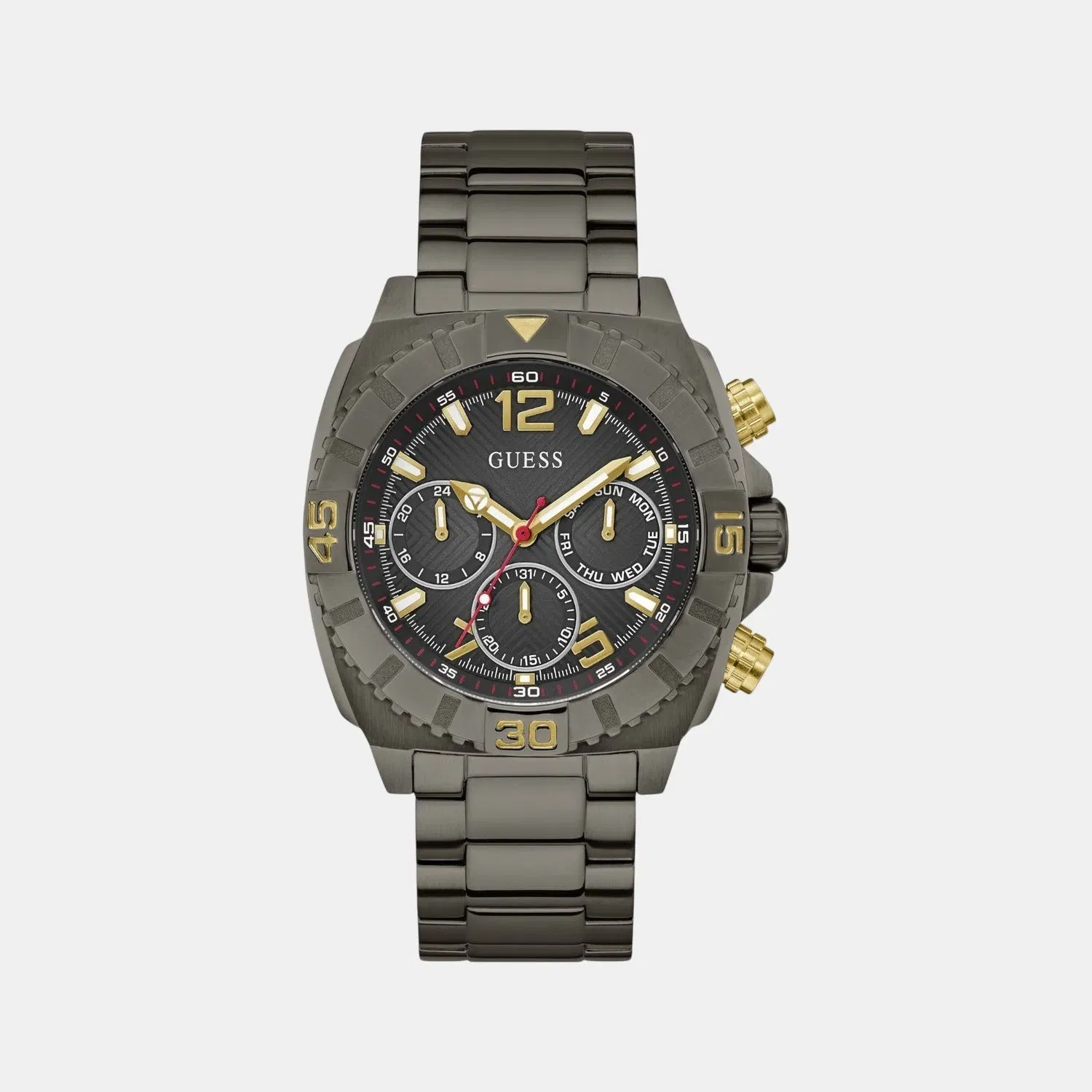 Guess GS Traction Men Quartz Black Dial Analog Stainless Steel Gw0800G2
