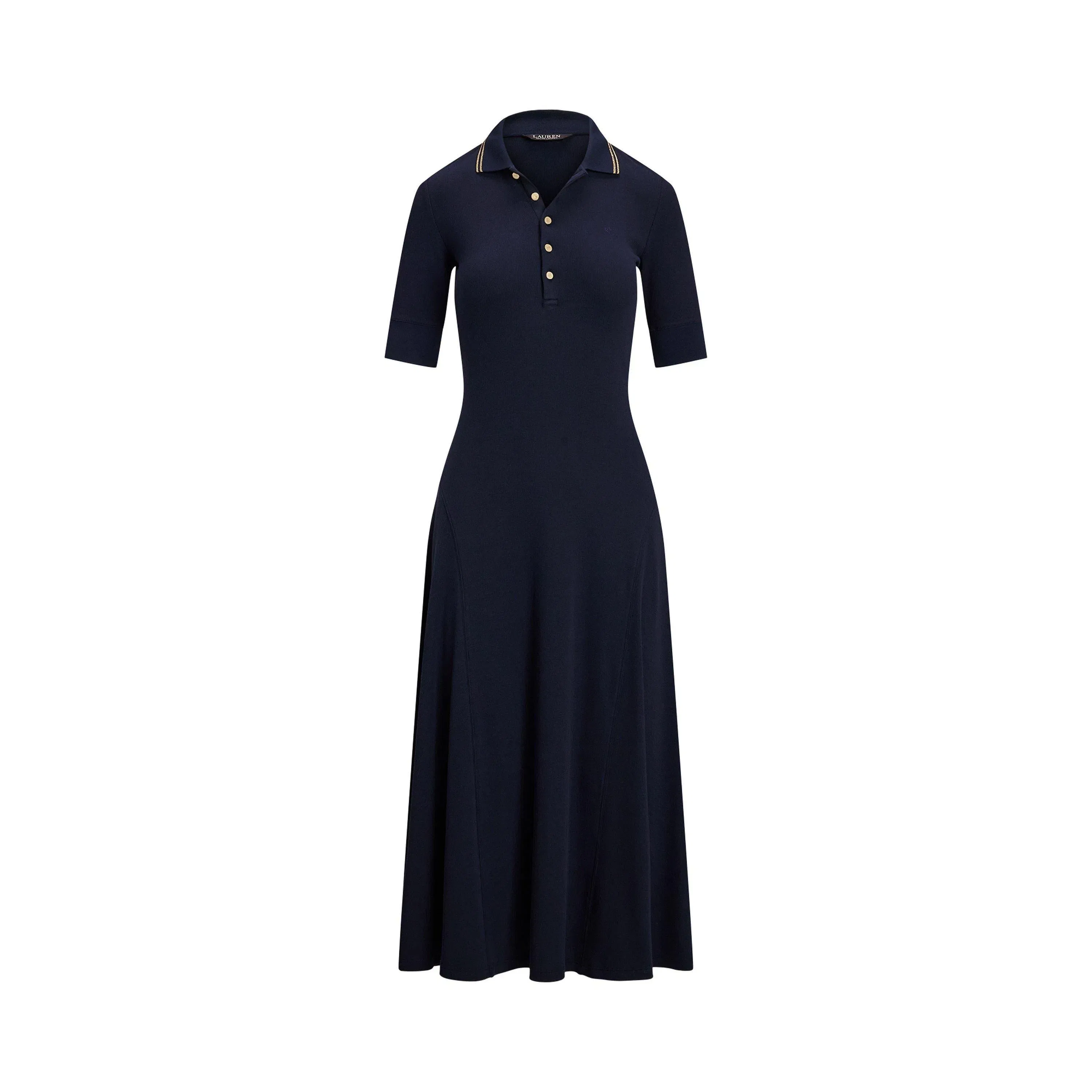 Cotton-Blend Polo Dress
