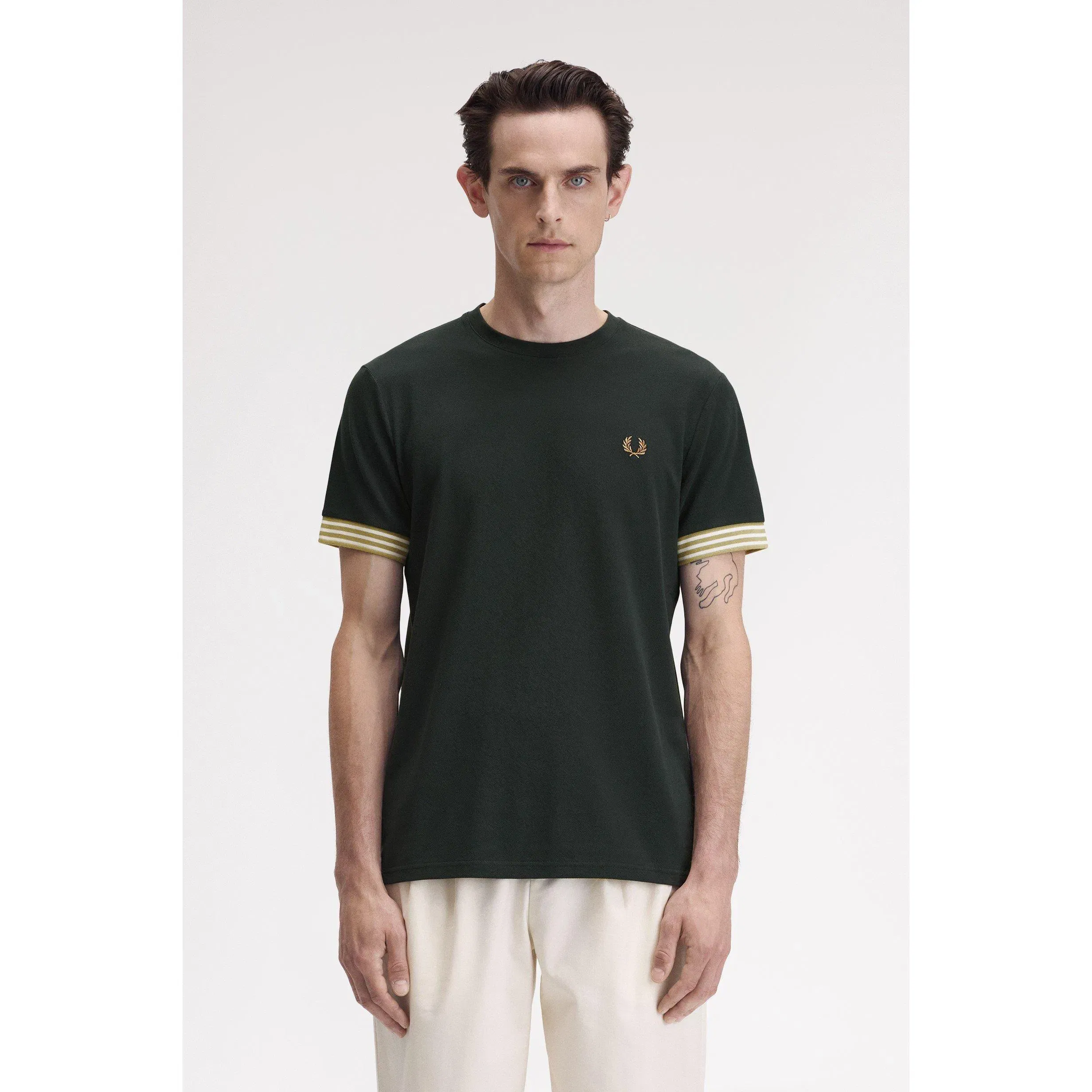 Stripe Cuff T-Shirt