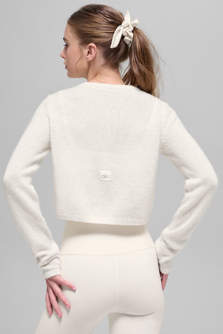 Wool Cashmere New Class Cropped Cardigan