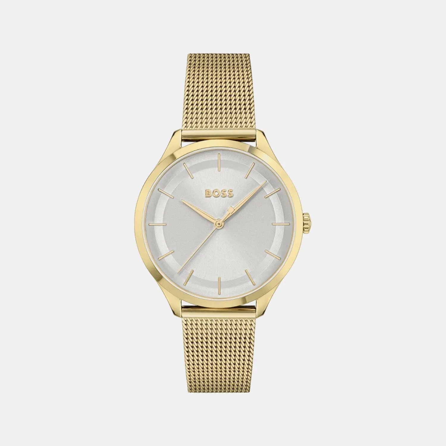 Boss Pura Women Quartz Silver Dial Analog Stainless Steel Watch 1502696