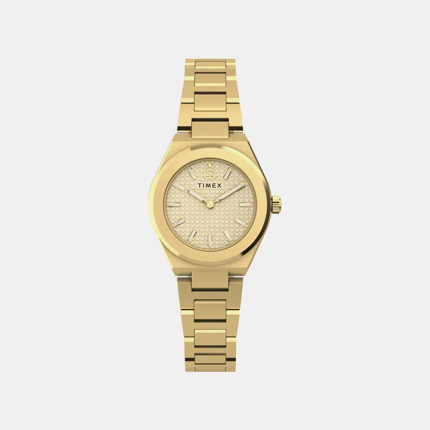 Timex Women Quartz Gold Dial Analog Stainless Steel Watch Tw2Y68300Uj