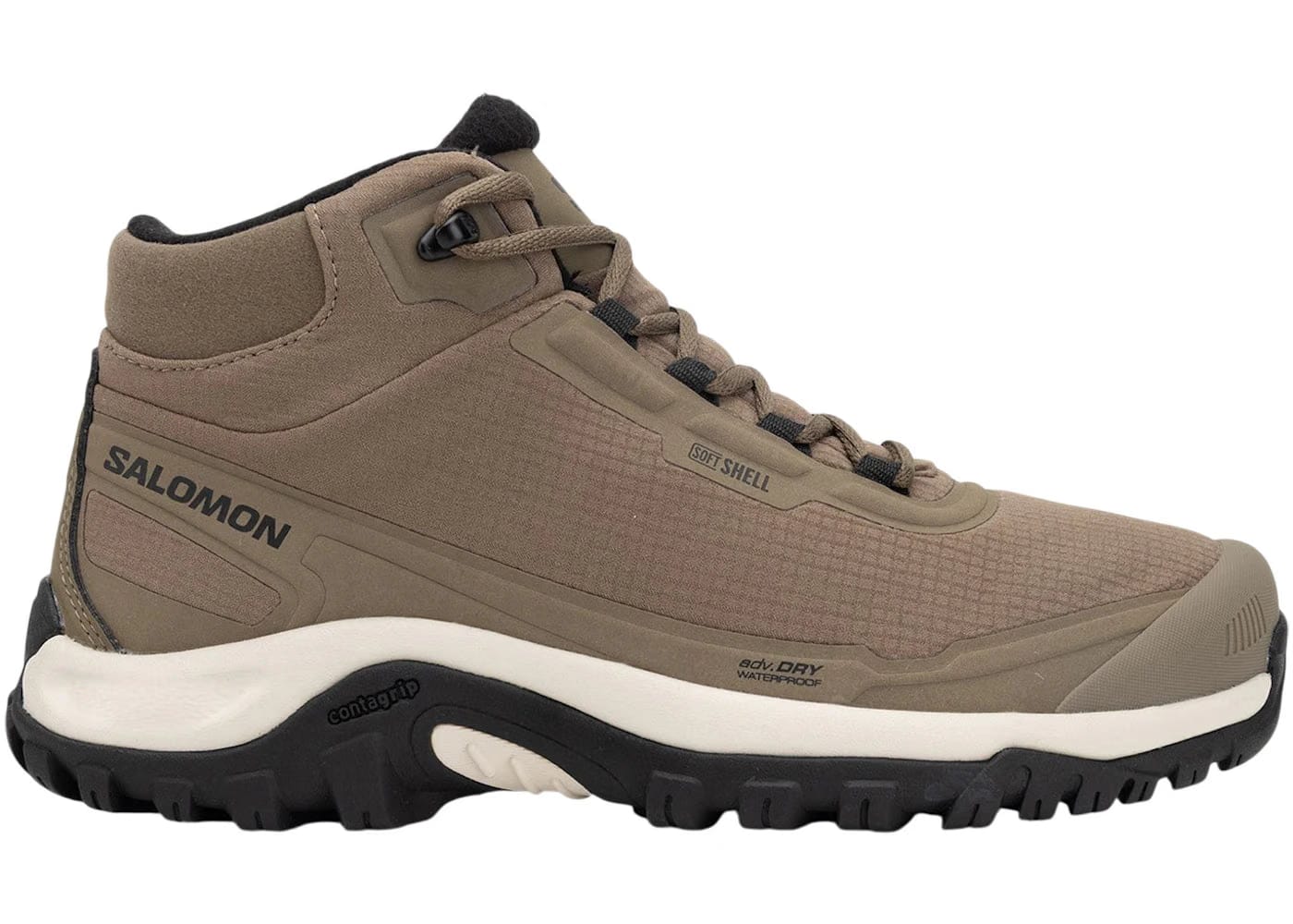 Salomon Shelter Waterproof Stone Grey Black Rainy Day
