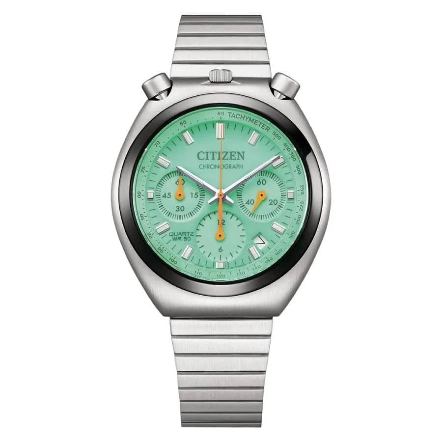 Citizen Chronograph Quartz Green Dial Mens Watch