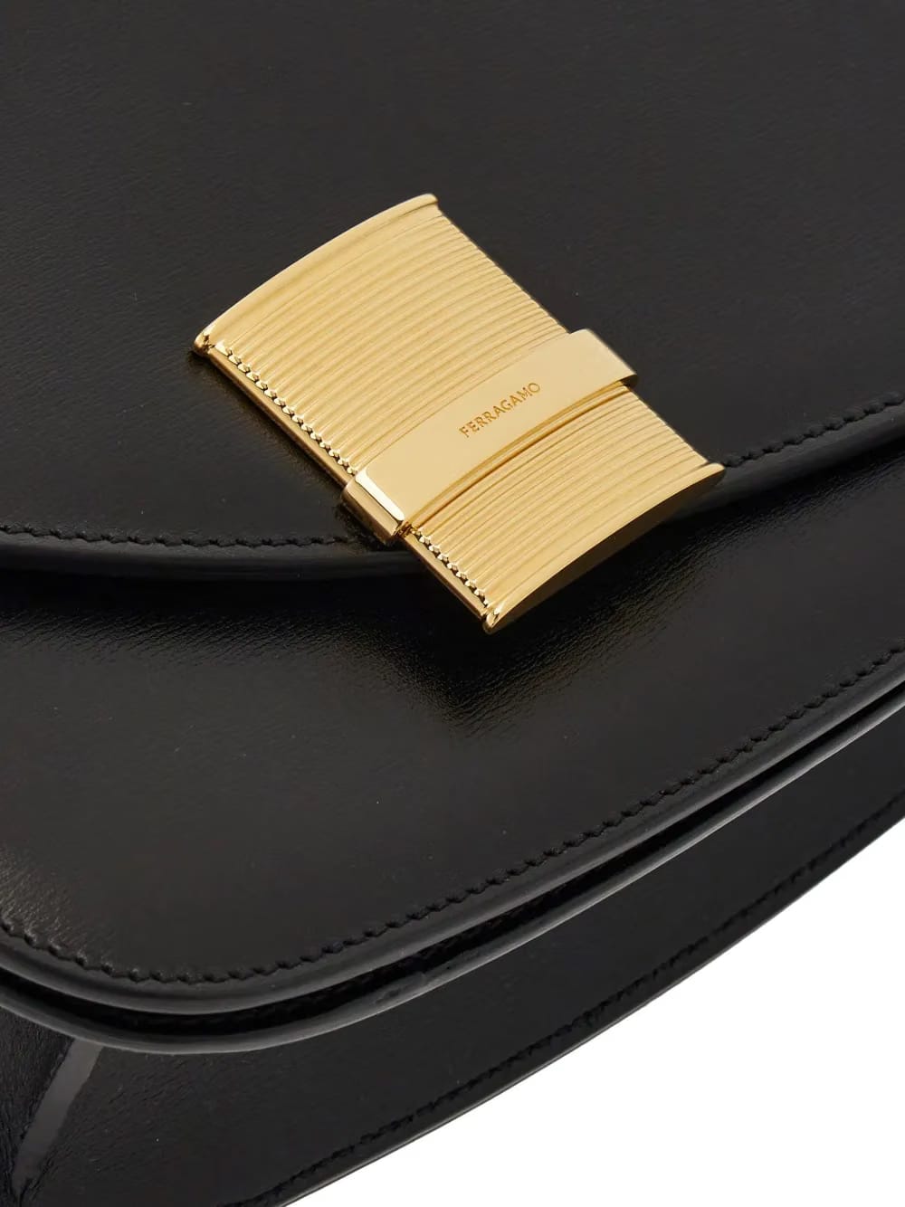 small Asymmetric leather crossbody bag