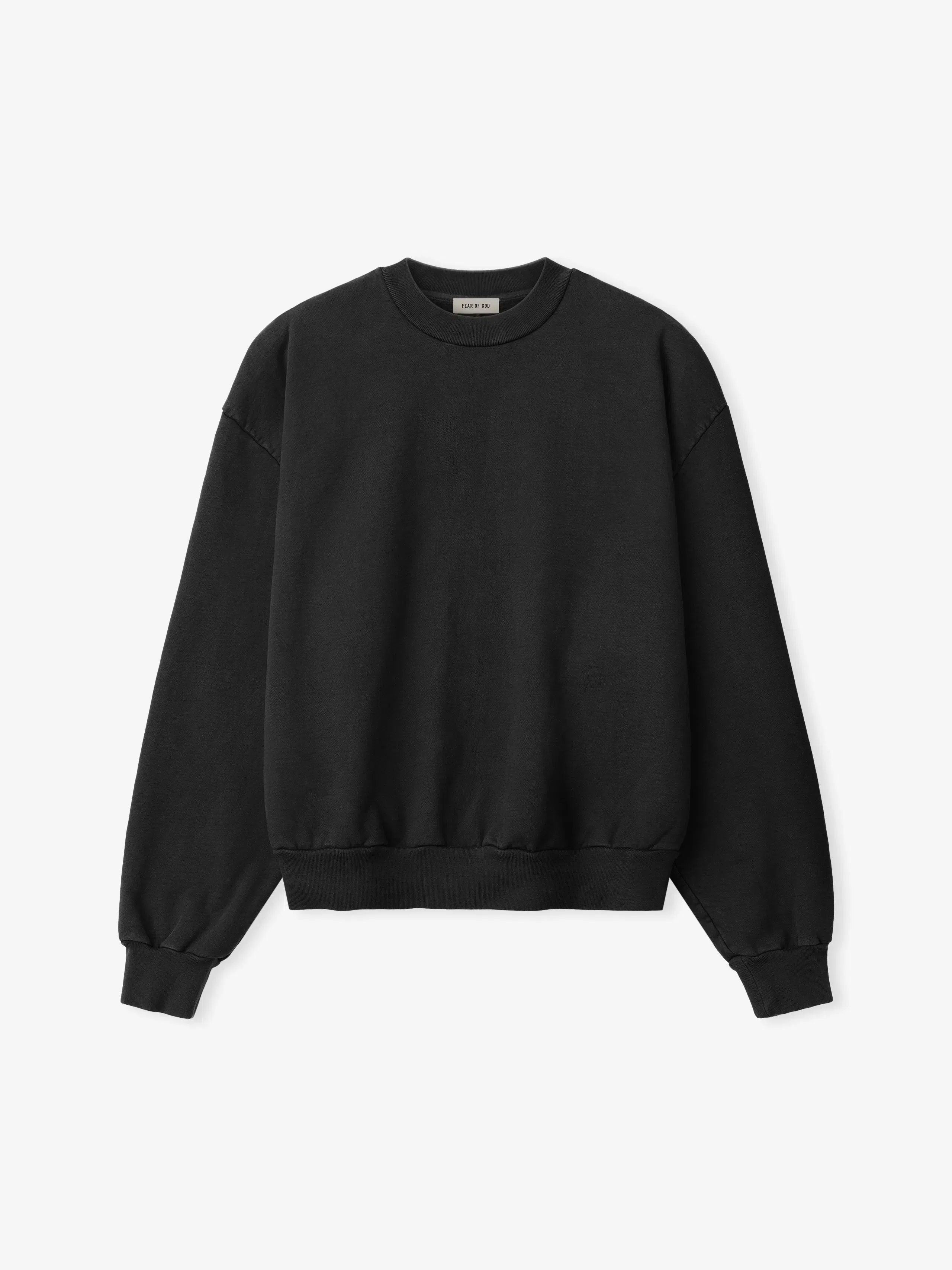 Essentials Sunfaded Classic Half Raglan Sweatshirt Black
