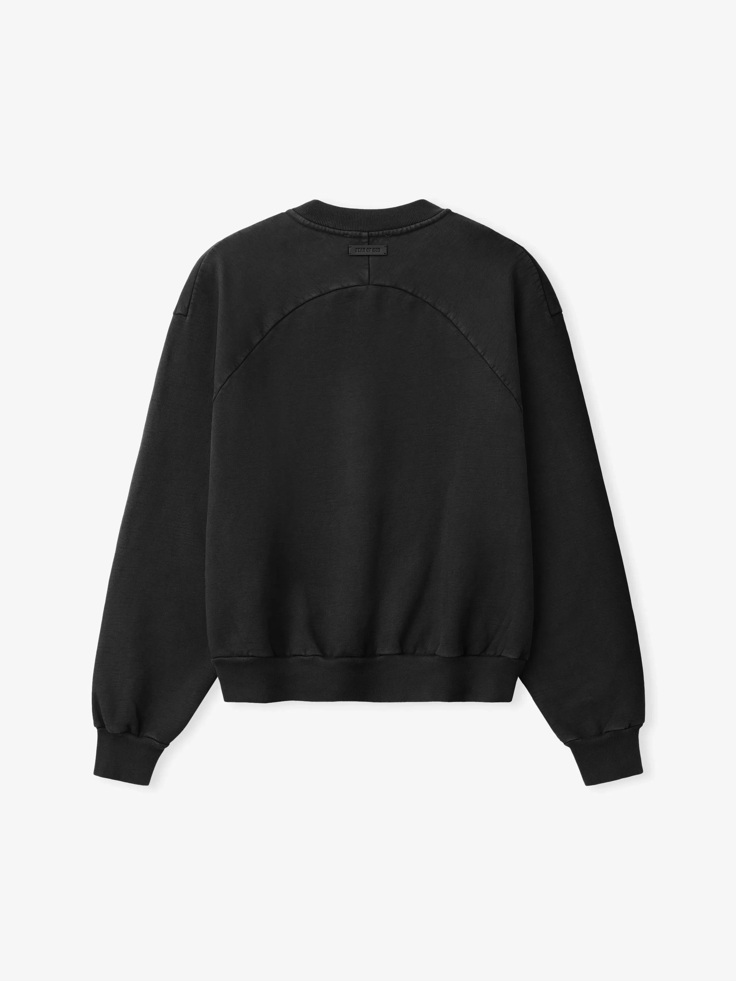 Essentials Sunfaded Classic Half Raglan Sweatshirt Black